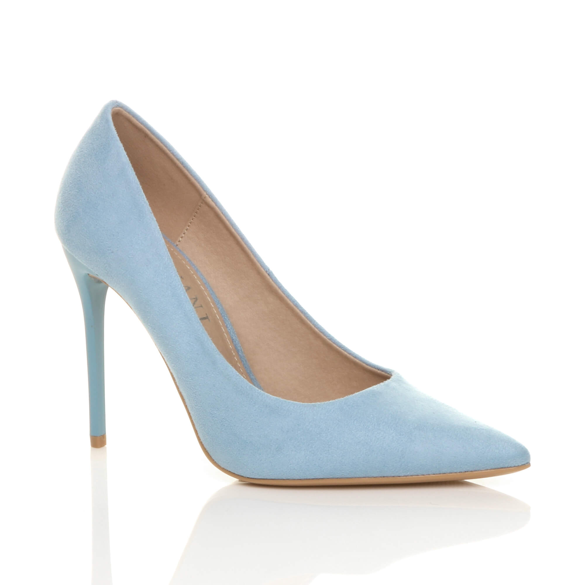 Purple High Stiletto Heel Pointed Toe Court Shoes