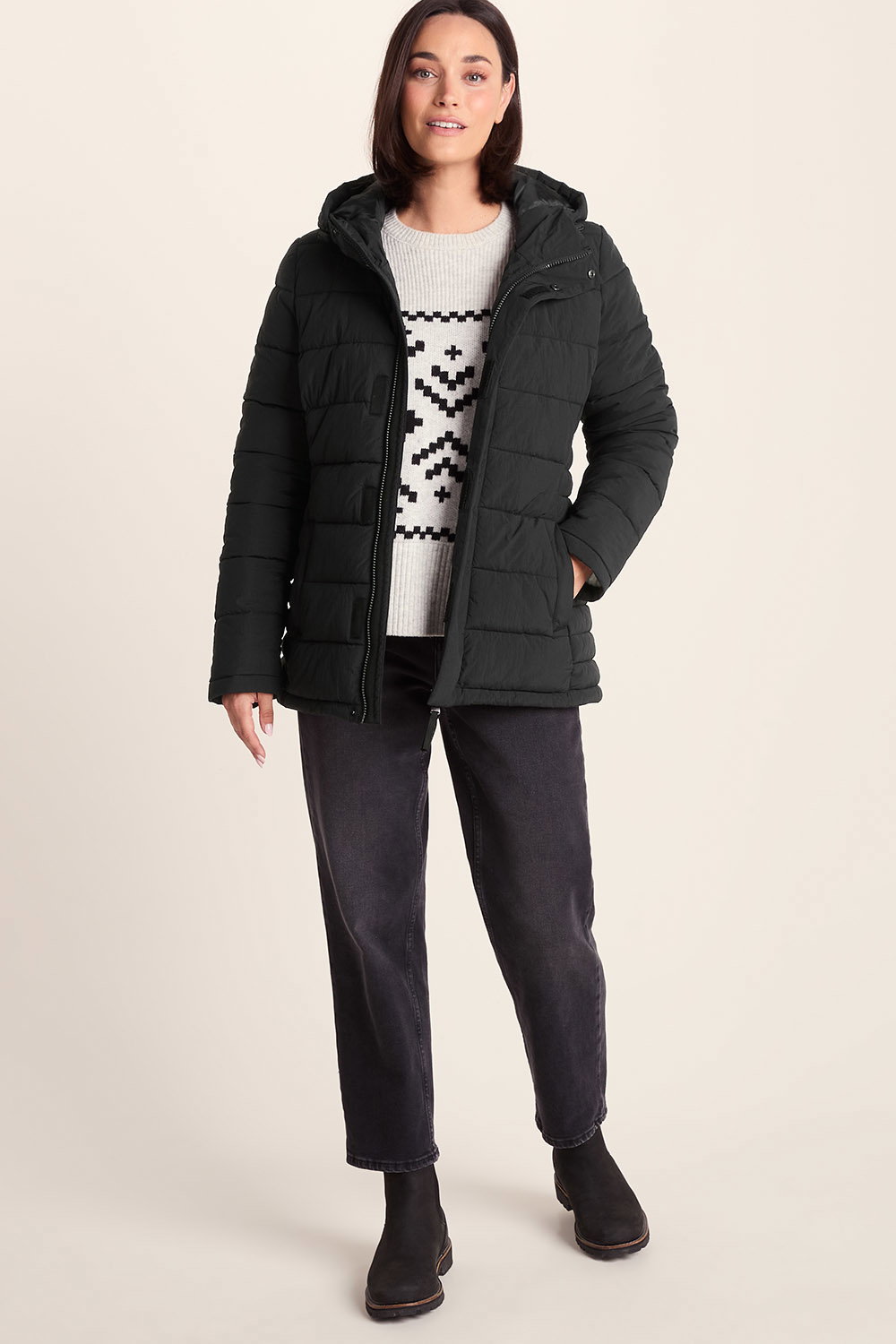 Black Sleight Short Insulated Parka, Image 4 of 6