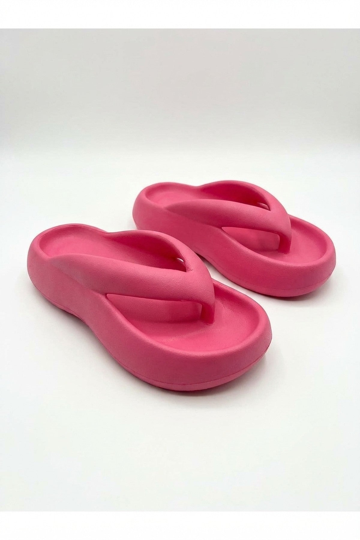 Fuchsia iKrush Fuchsia Cora Chunky Platform Flip-flops Sandals, Image 5 of 8