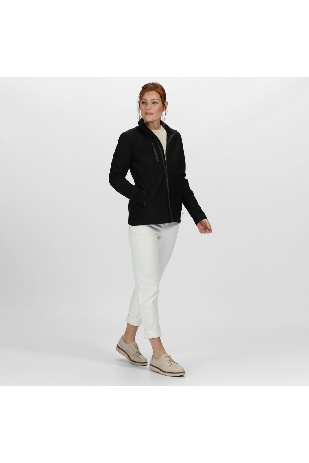 Black Recycled Full Zip Fleece, Image 5 of 5