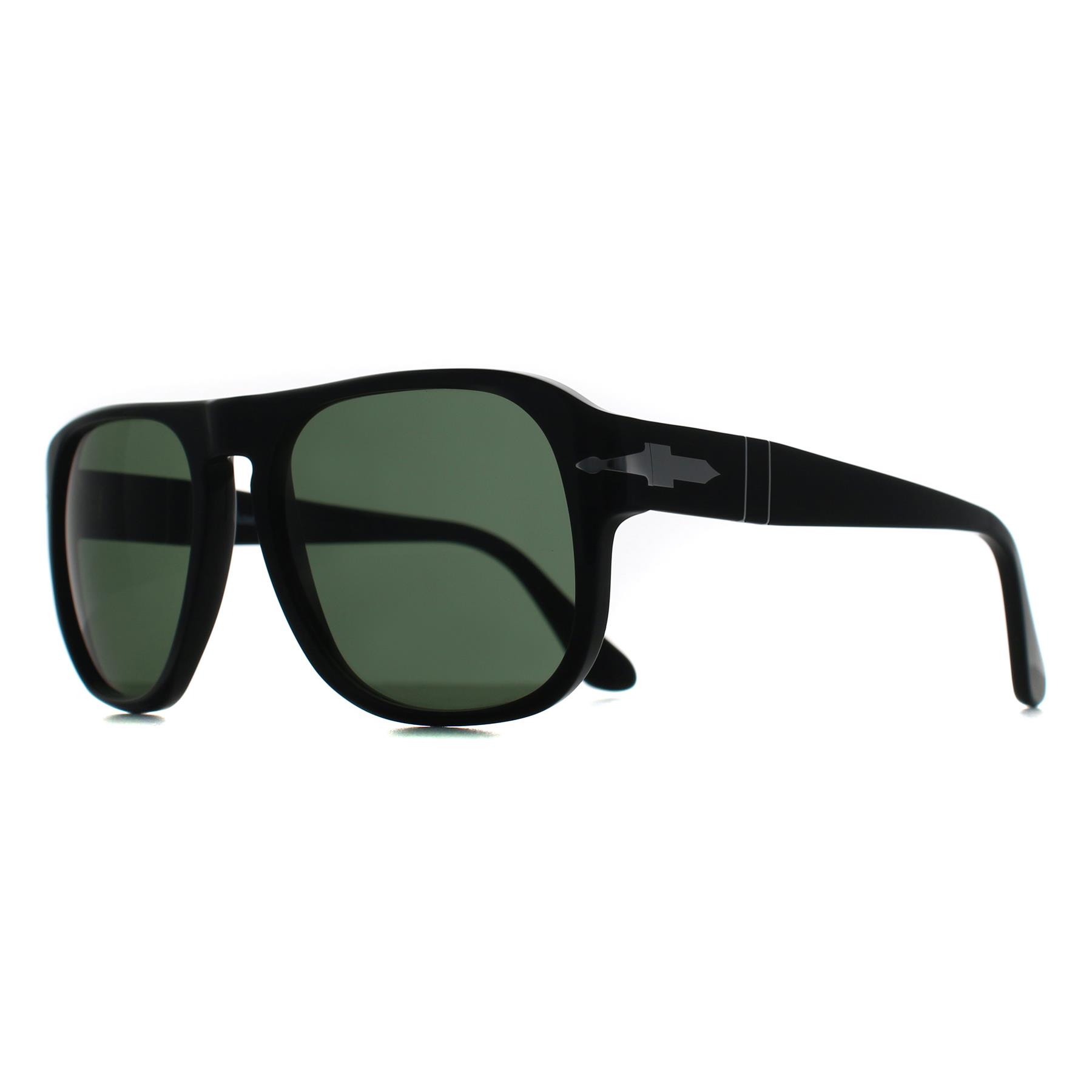 Black Persol Black Rectangle Black Green PO3310S Jean, Image 2 of 3