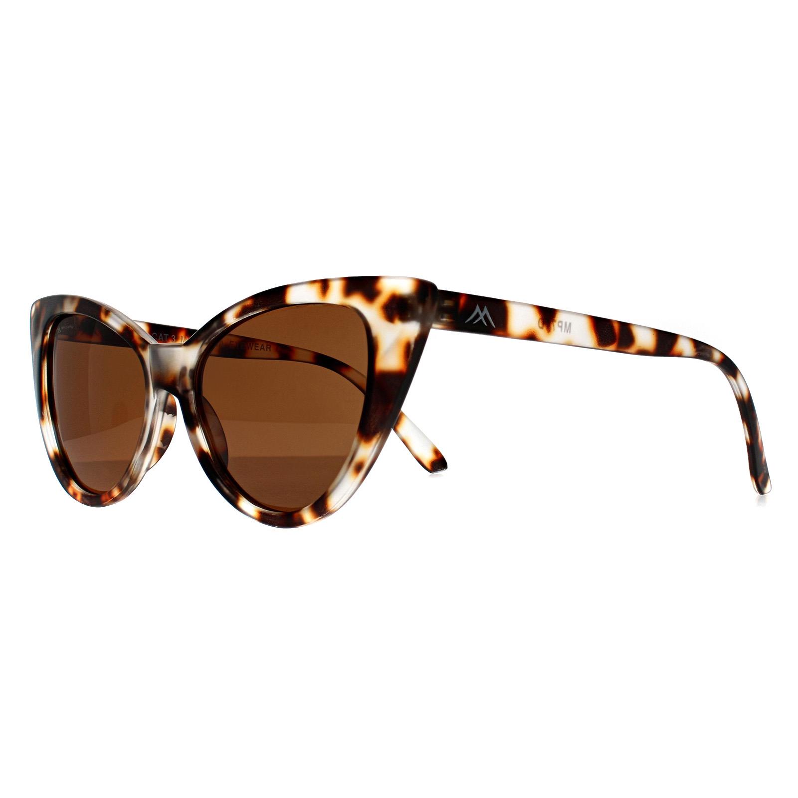 Brown Cat Eye Matte Light Demi Brown Polarized MP71, Image 2 of 3