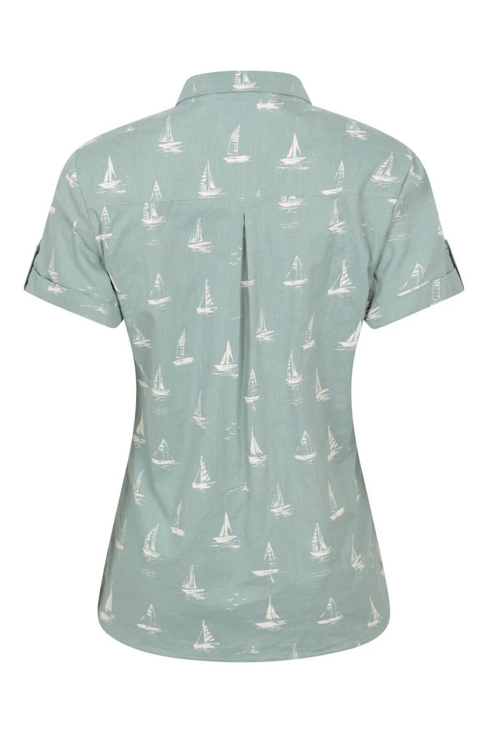 Khaki Coconut Sailboat Short Sleeved Shirt, Image 2 of 4