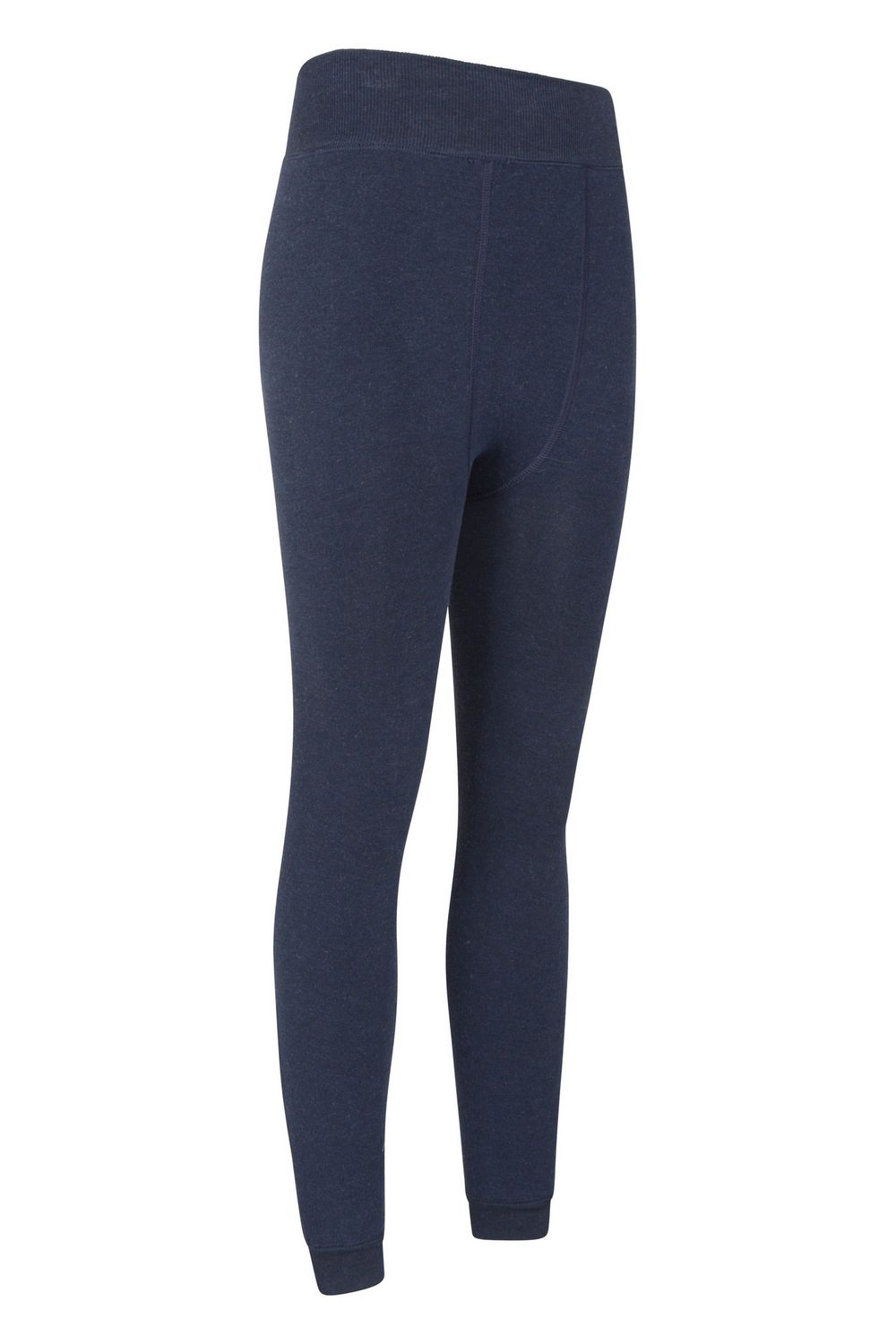 Navy Fluffy Fleece Lined Thermal Leggings, Image 4 of 4
