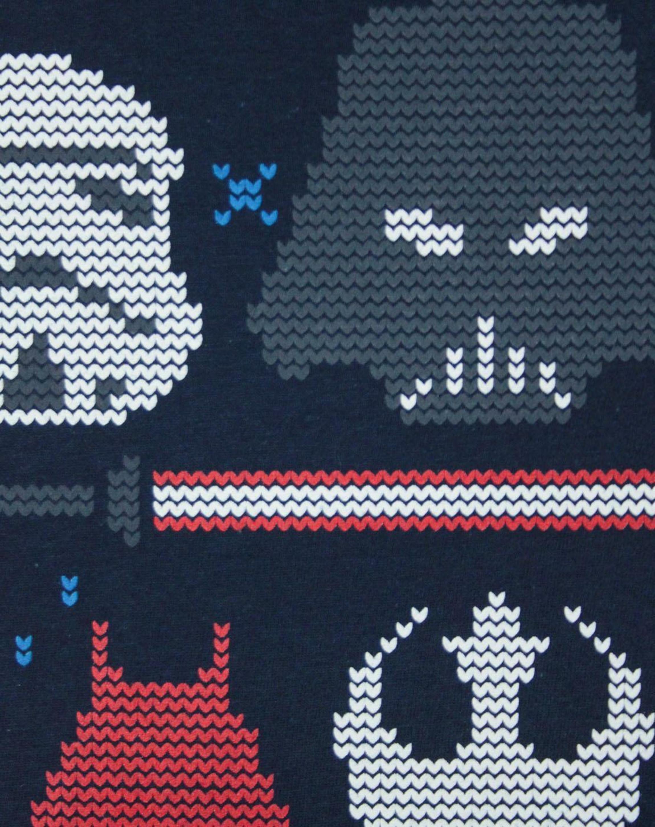 Blue Star Wars Dark Side Fair Isle T-Shirt, Image 3 of 4