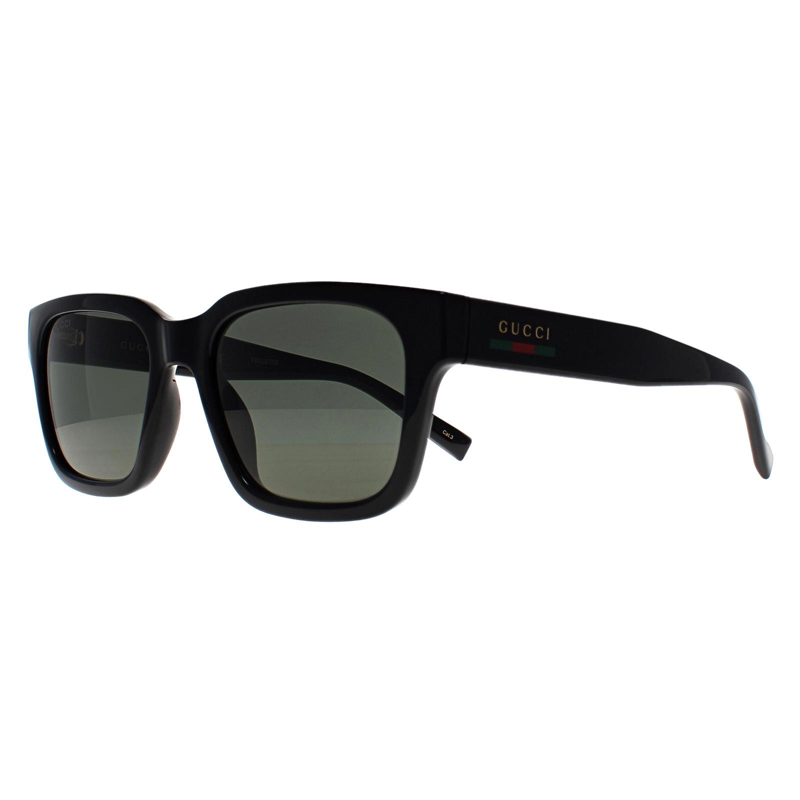 Black Square Shiny Black Grey GG1857S, Image 2 of 4