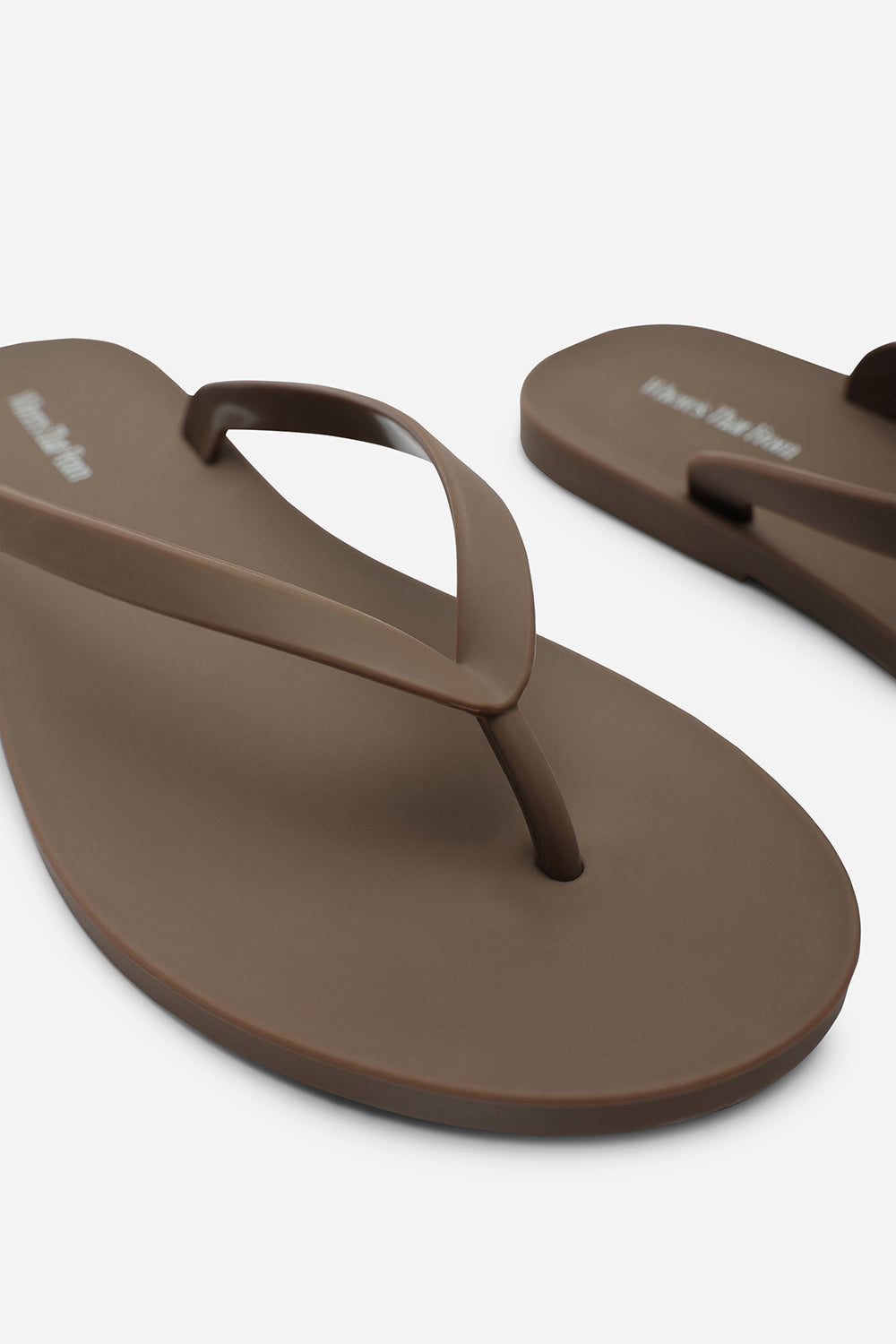 Chocolate Kailany Jelly Thong Flip Flop Sandals, Image 4 of 6
