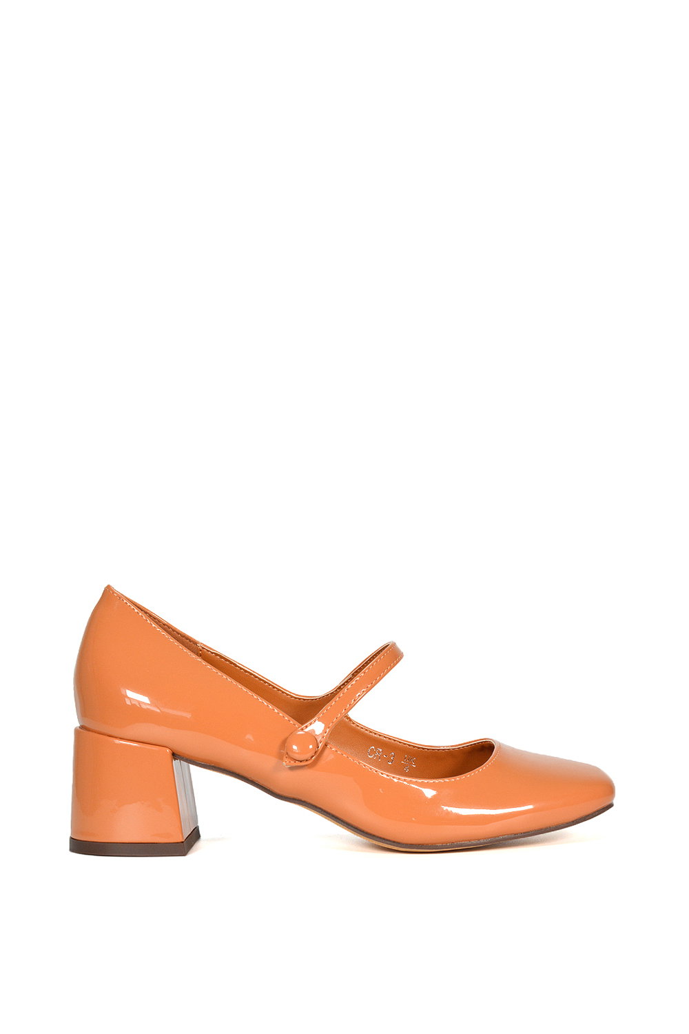 White 'Leneka' Mary Jane Low Block Heel Court Shoes