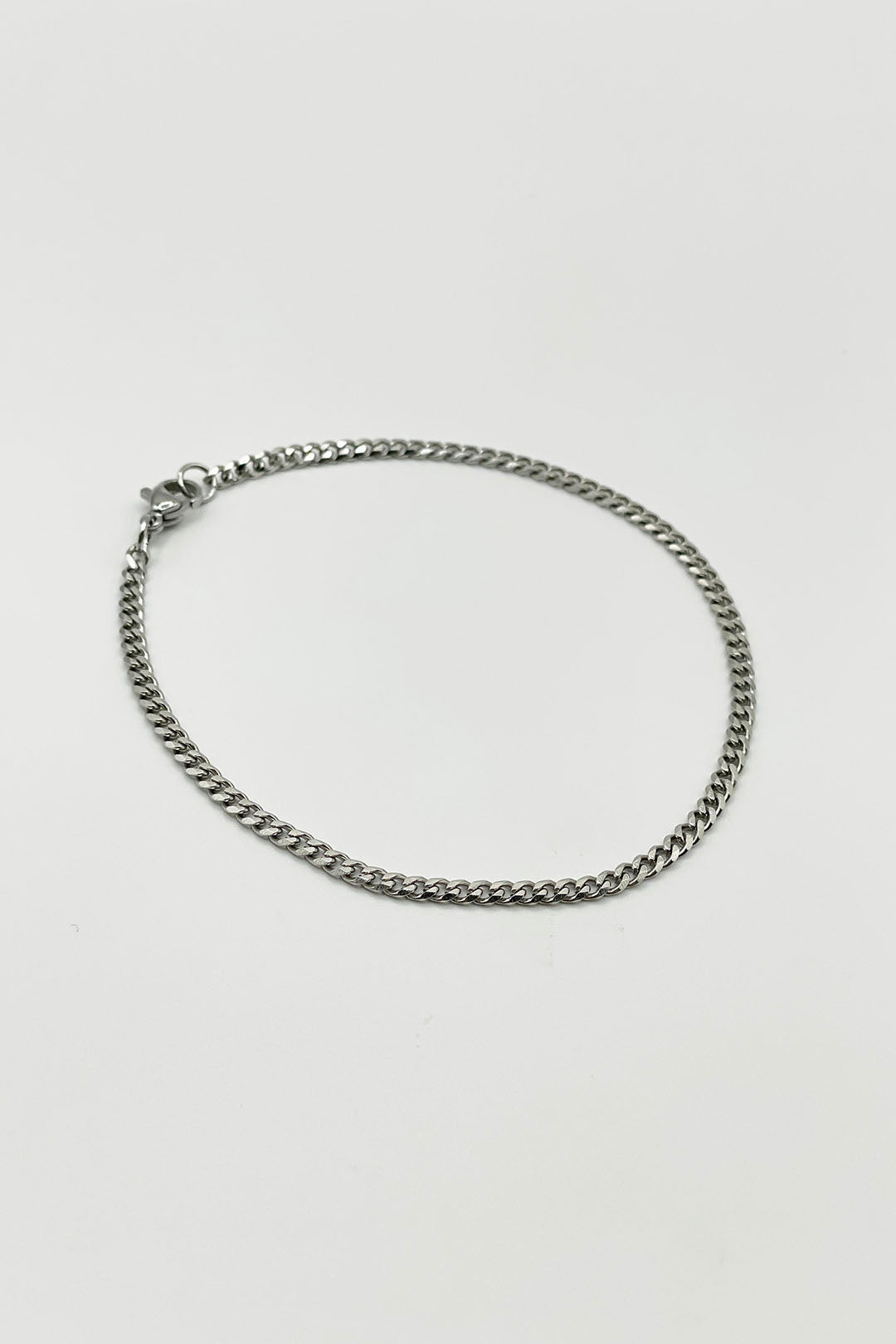 Silver Cuban Bracelet in Silver 3mm, Image 2 of 3