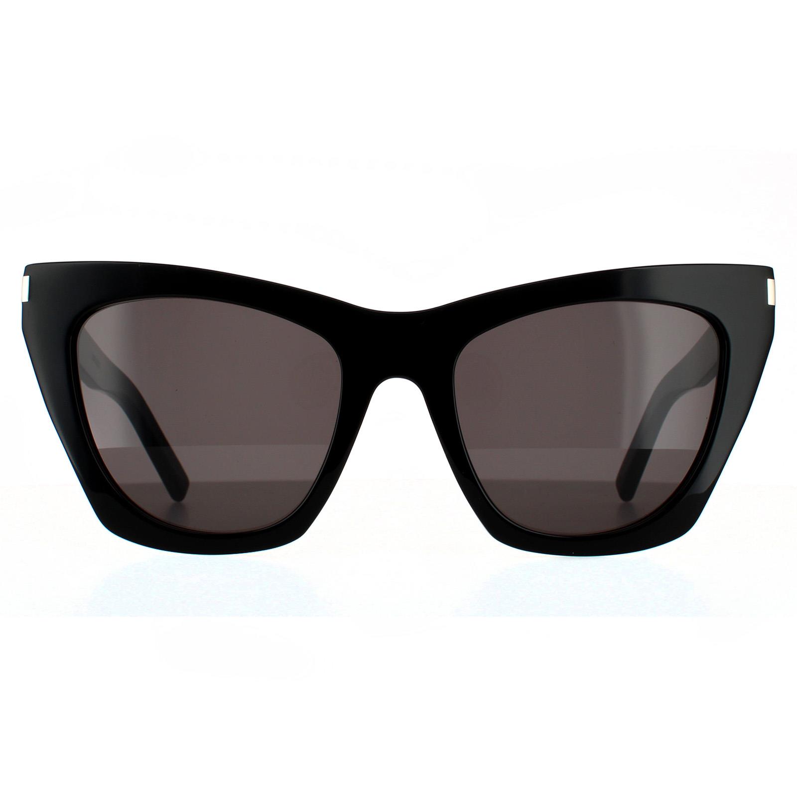 Black Cat Eye Black Grey SL 214 KATE Sunglasses, Image 1 of 6