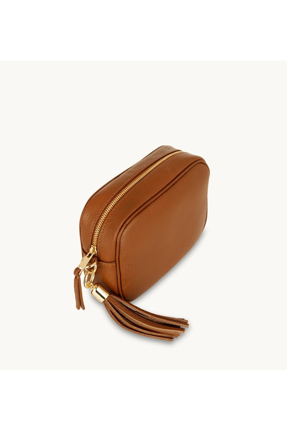 Tan The Tassel Tan Leather Crossbody Bag, Image 2 of 4