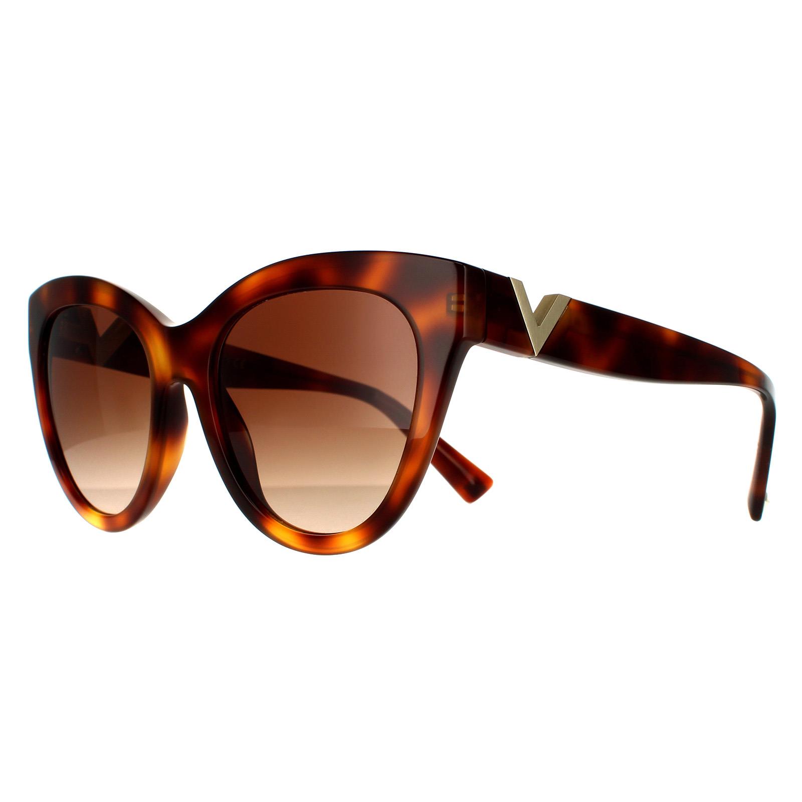 Cat Eye Light Havana Brown Gradient Sunglasses, Image 2 of 4