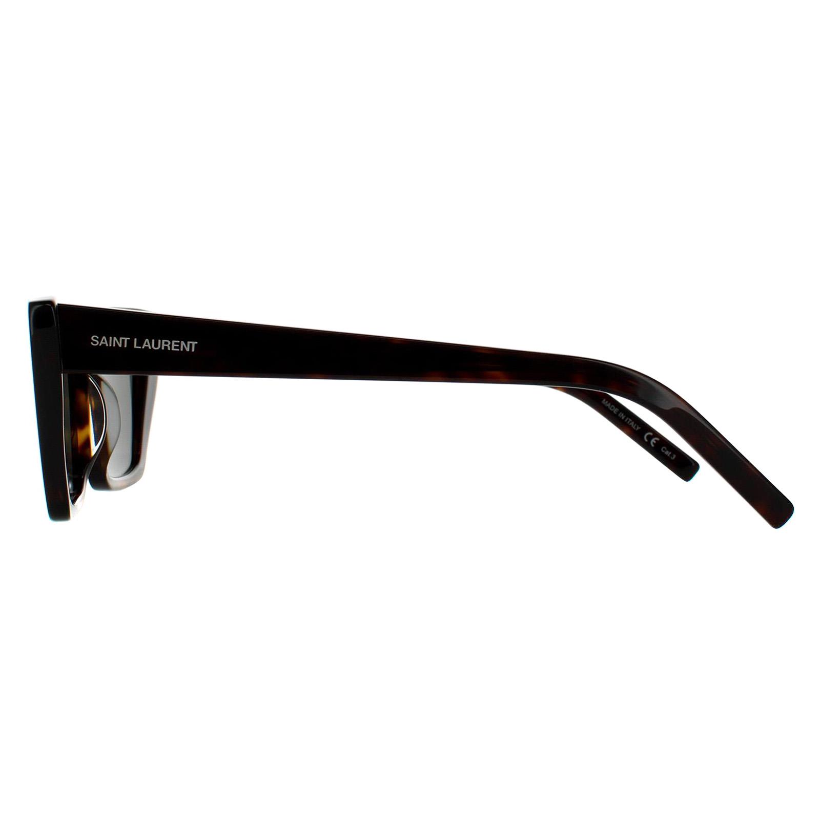 Brown Cat Eye Dark Havana Grey SL 276 MICA Sunglasses, Image 3 of 6