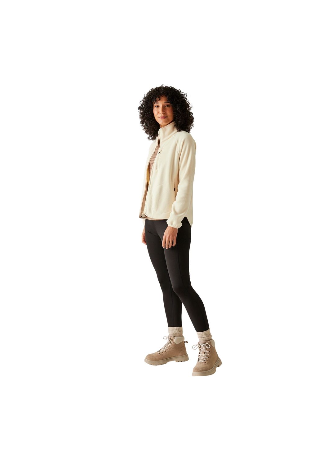 Cream Frankie Full Zip Fleece Jacket, Image 6 of 6