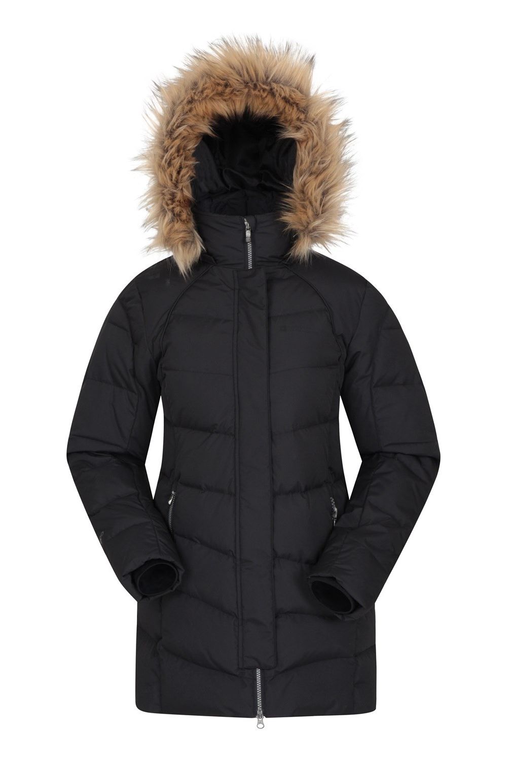 Black Isla II Long Down Jacket, Image 1 of 5