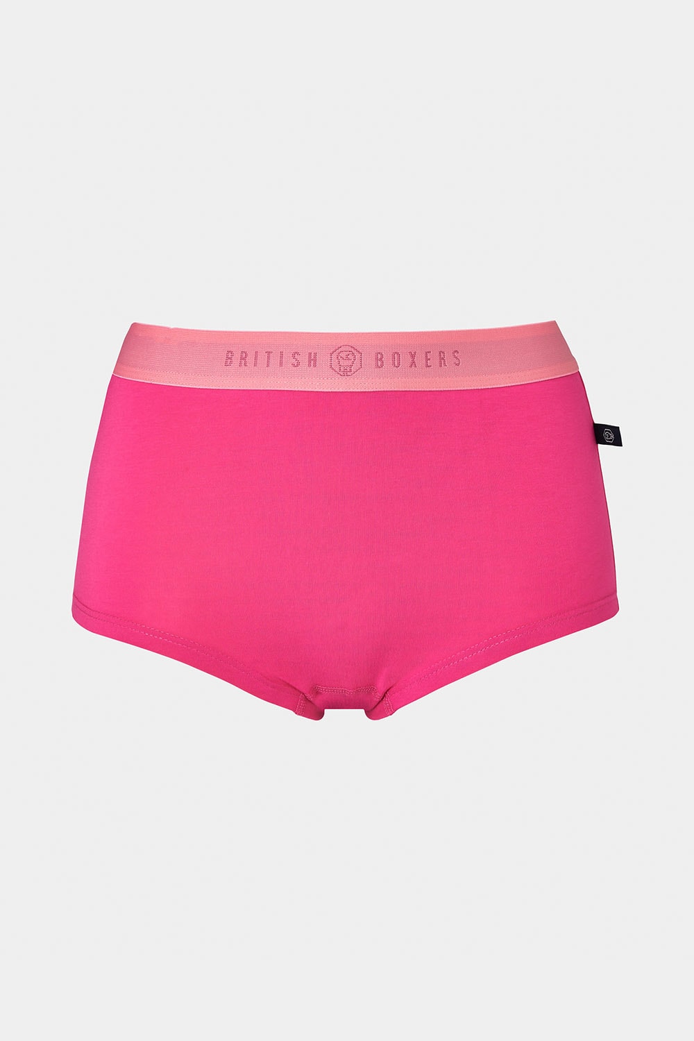 Pink British Boxers Pink Pack of Three "Pink Gin" Cotton Hipster Boxer Briefs, Image 6 of 7