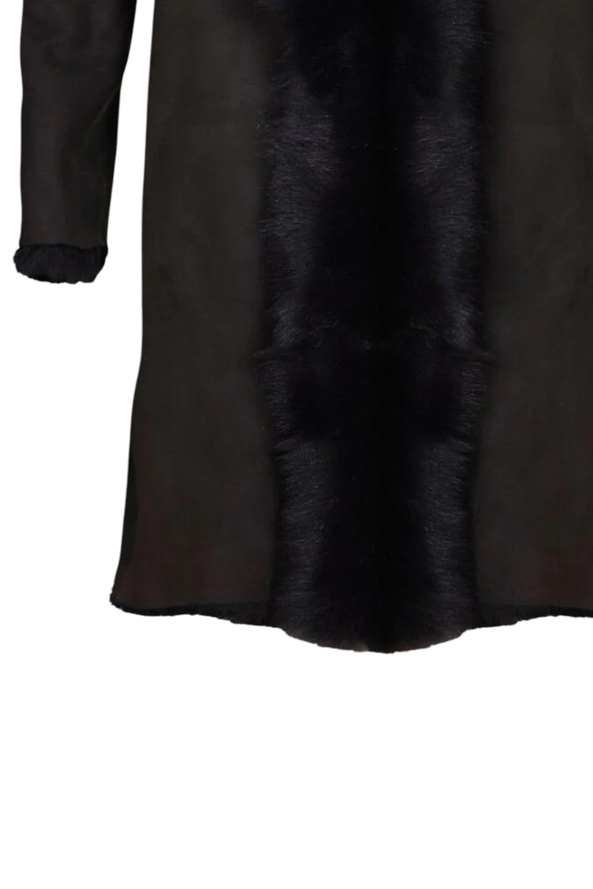 Dark Brown Toscana Sheep Suede Leather Trench Coat, Image 8 of 8