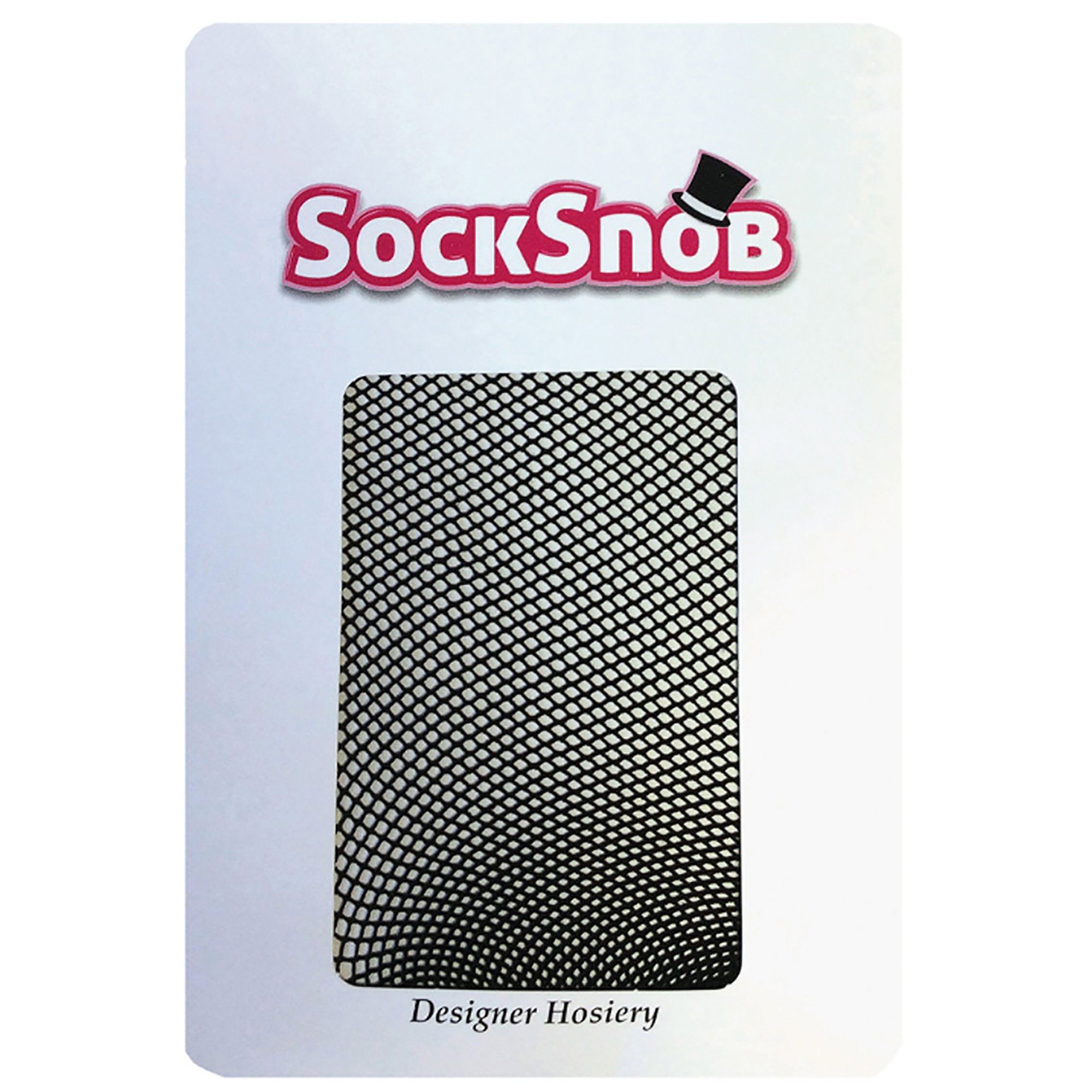 Black Ladies Black Soft Fishnet Stockings, Image 3 of 3