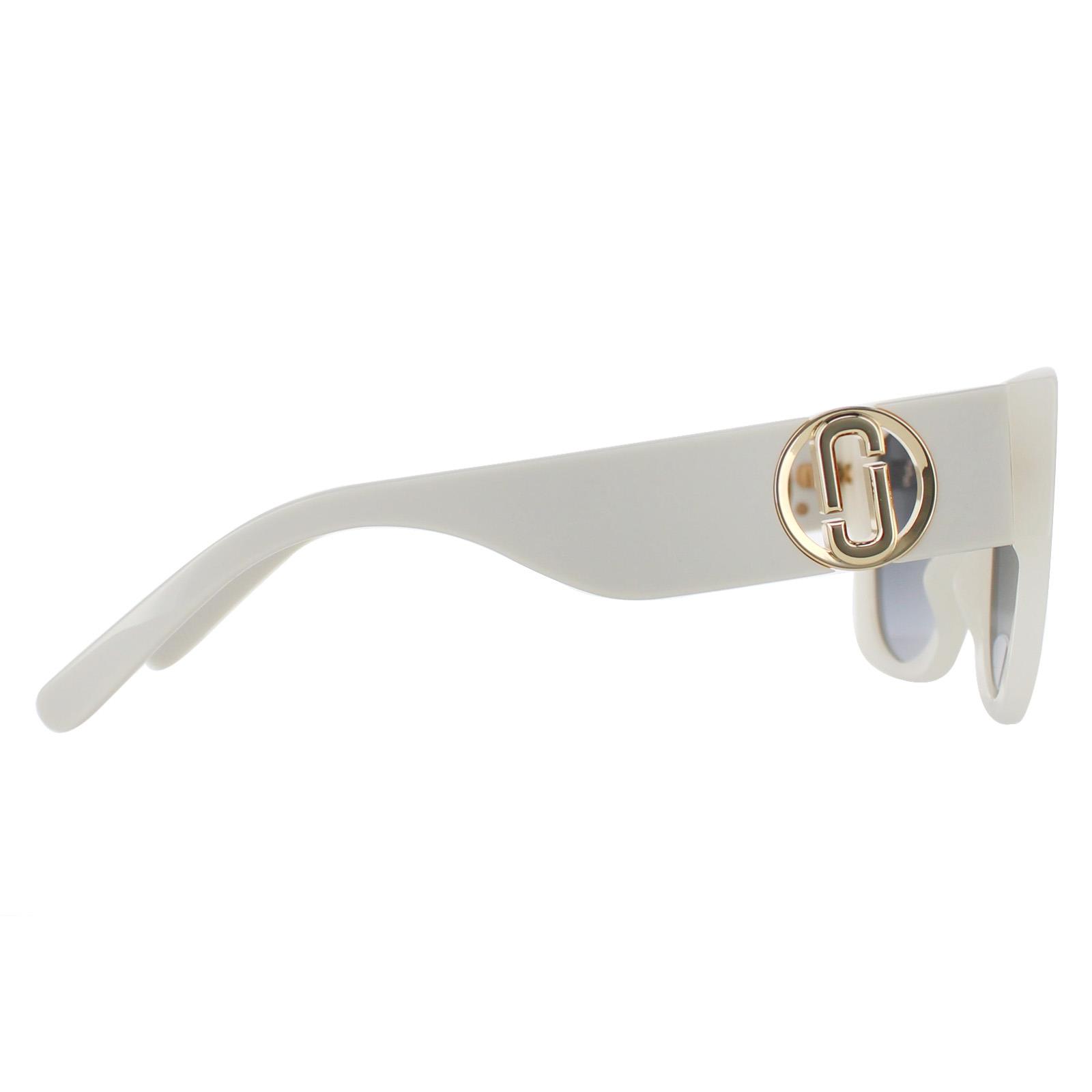 White Marc Jacobs White Rectangle Ivory Dark Grey Gradient MARC 687/S, Image 4 of 4