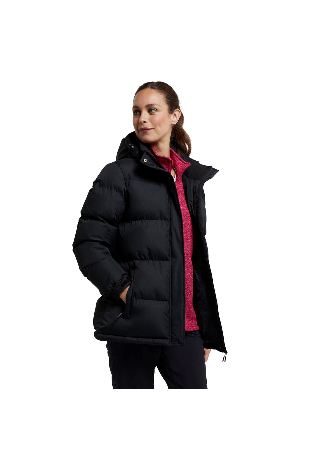 Black Waterproof Padded Jacket, Image 7 of 8