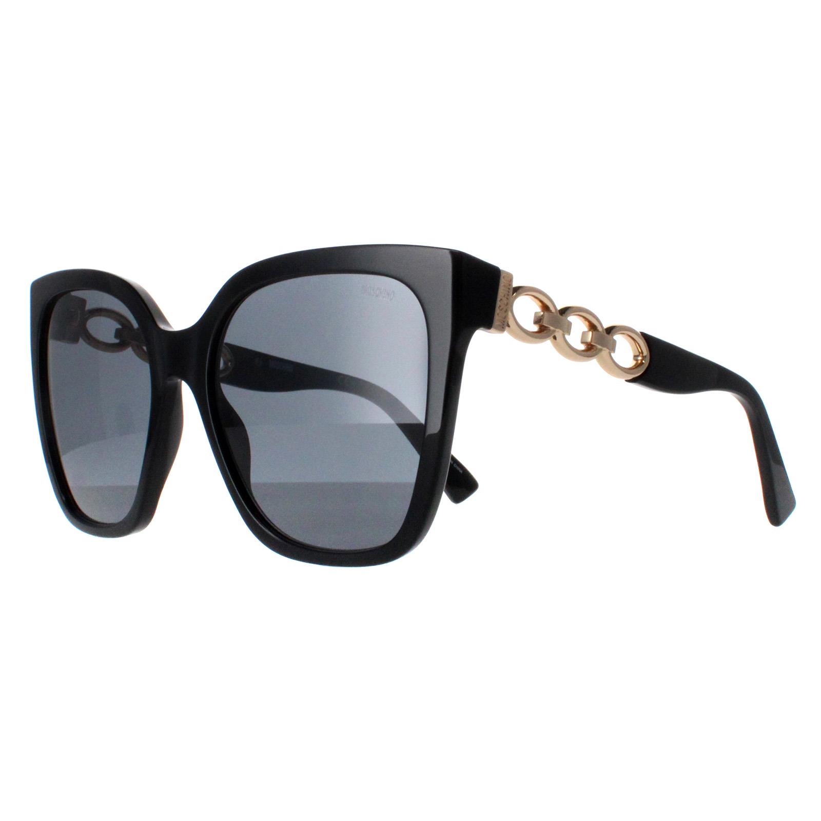 Black Moschino Black Square Black Grey MOS098/S, Image 2 of 4
