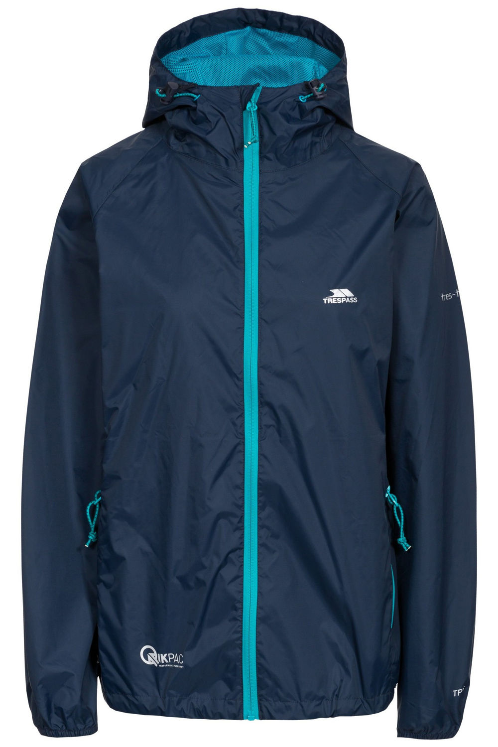 Navy Qikpac Packaway Waterproof Jacket, Image 2 of 4