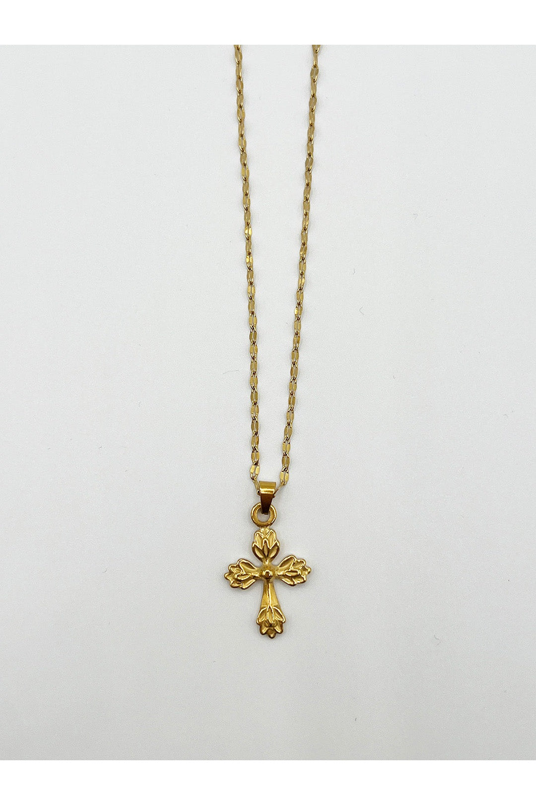 Gold Cross Pendant Necklace with Gift Box, Image 6 of 7