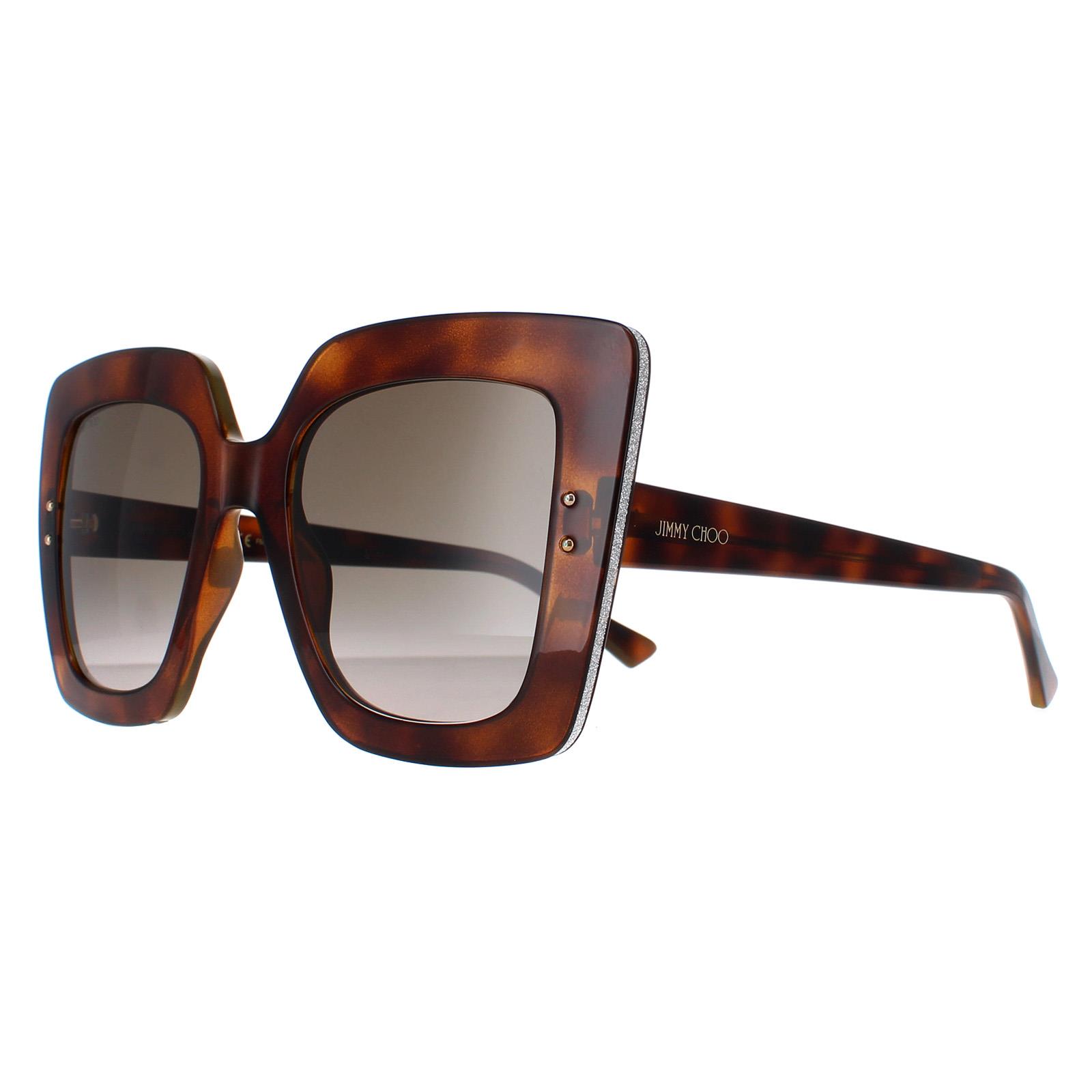 Brown Jimmy Choo Brown Square Havana Brown Gradient AURI/G/S, Image 2 of 6