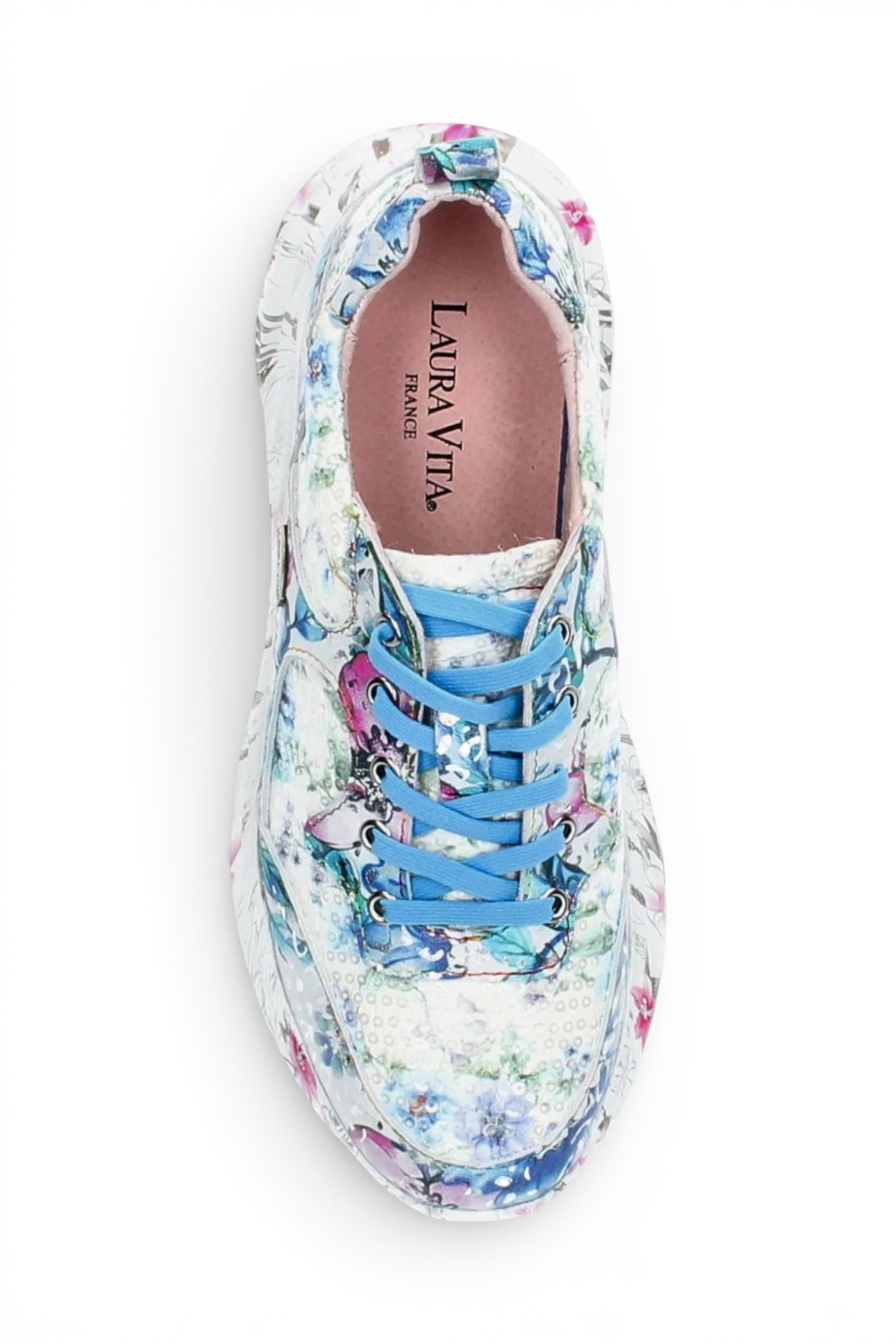 Blue Womens Trainers Sneaker Shoes-SOFIAO-07, Image 7 of 7