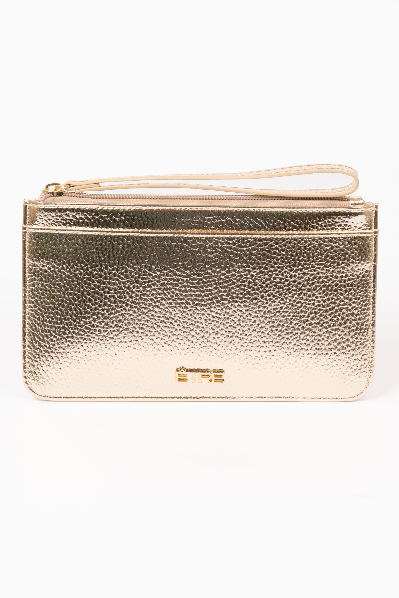 Gold Metallic Passport Holder Clutch Wallet, Image 1 of 2