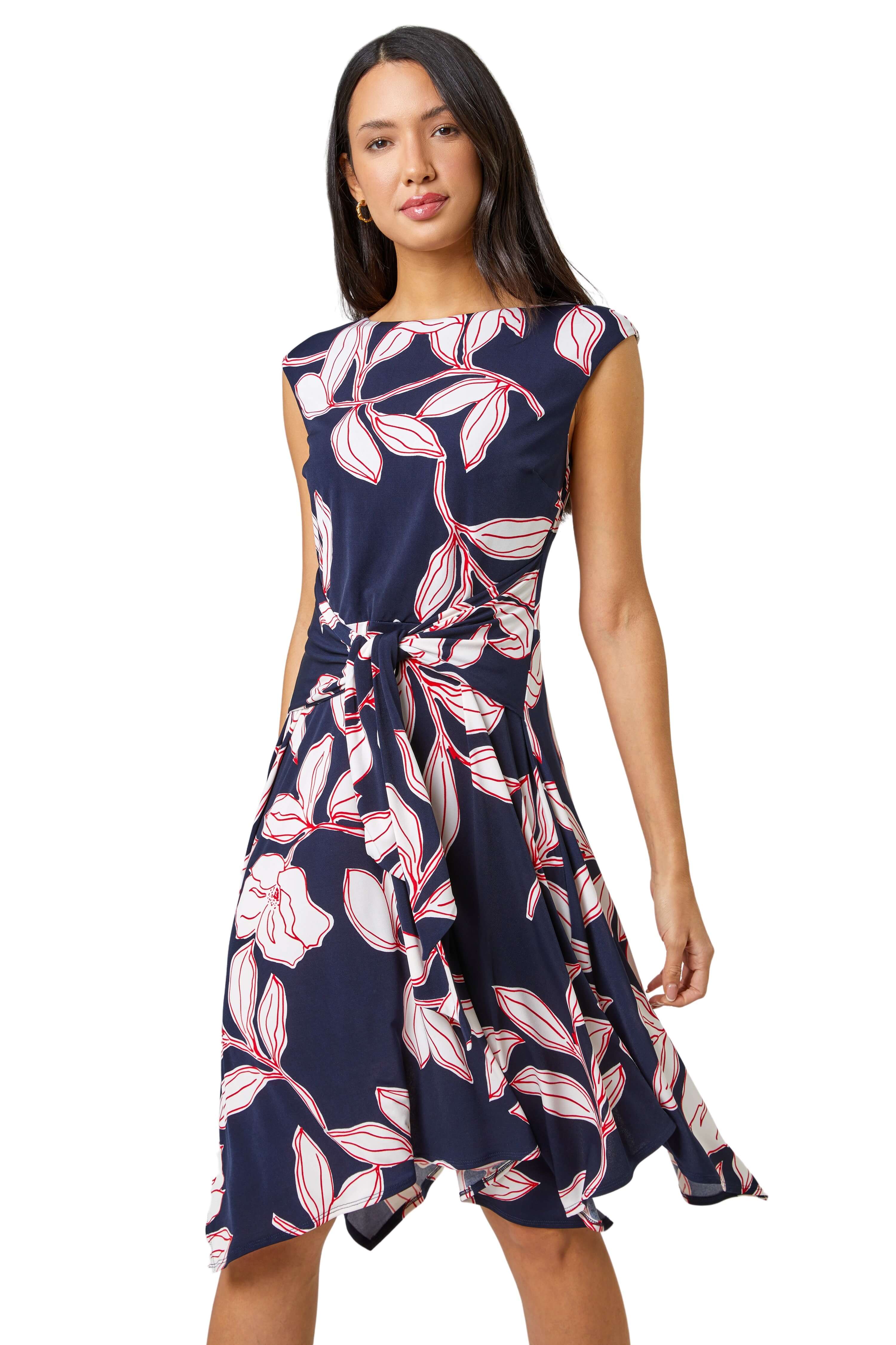 chinese dress ladies Women's Honey Creek Collection Dress: Handkerchief Hem Green / 2XLarge (18-20) main image 0