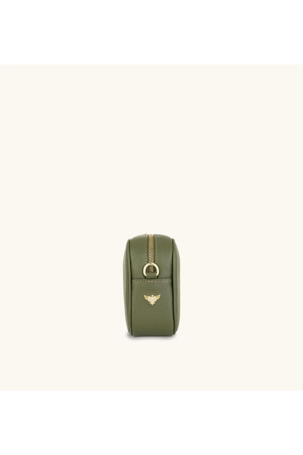 Olive The Tassel Olive Leather Crossbody Bag, Image 2 of 5