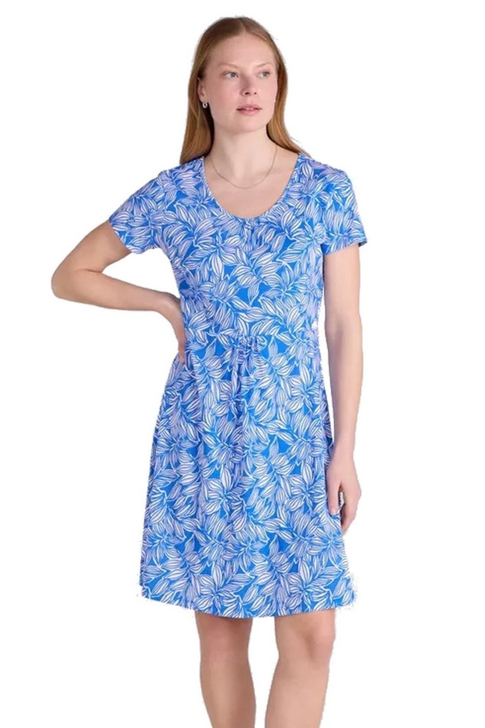 Blue Essentials Lora Stripe Skater Dress, Image 1 of 3