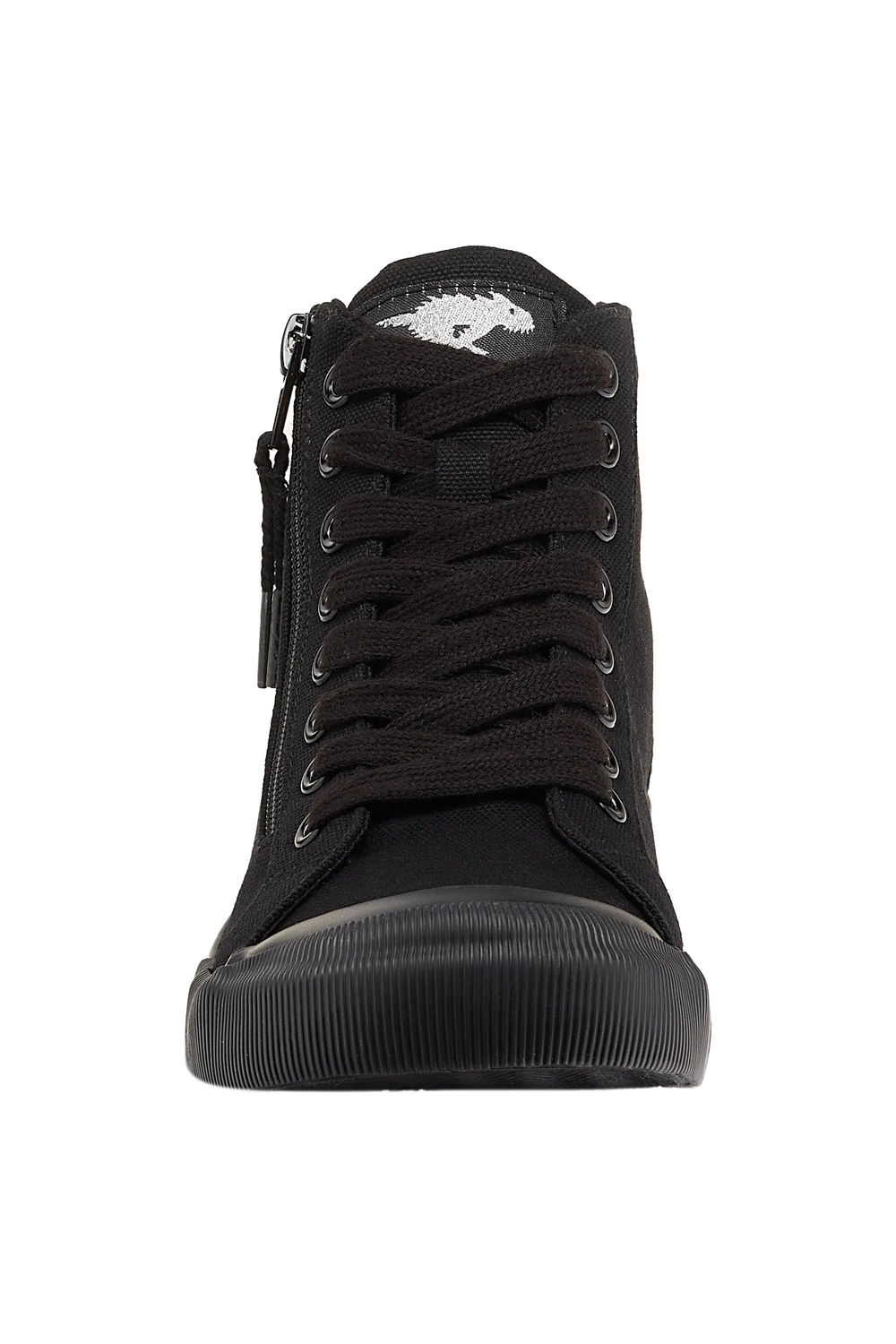 Black Jazzin Hi 12A Cotton Canvas Shoes, Image 2 of 3
