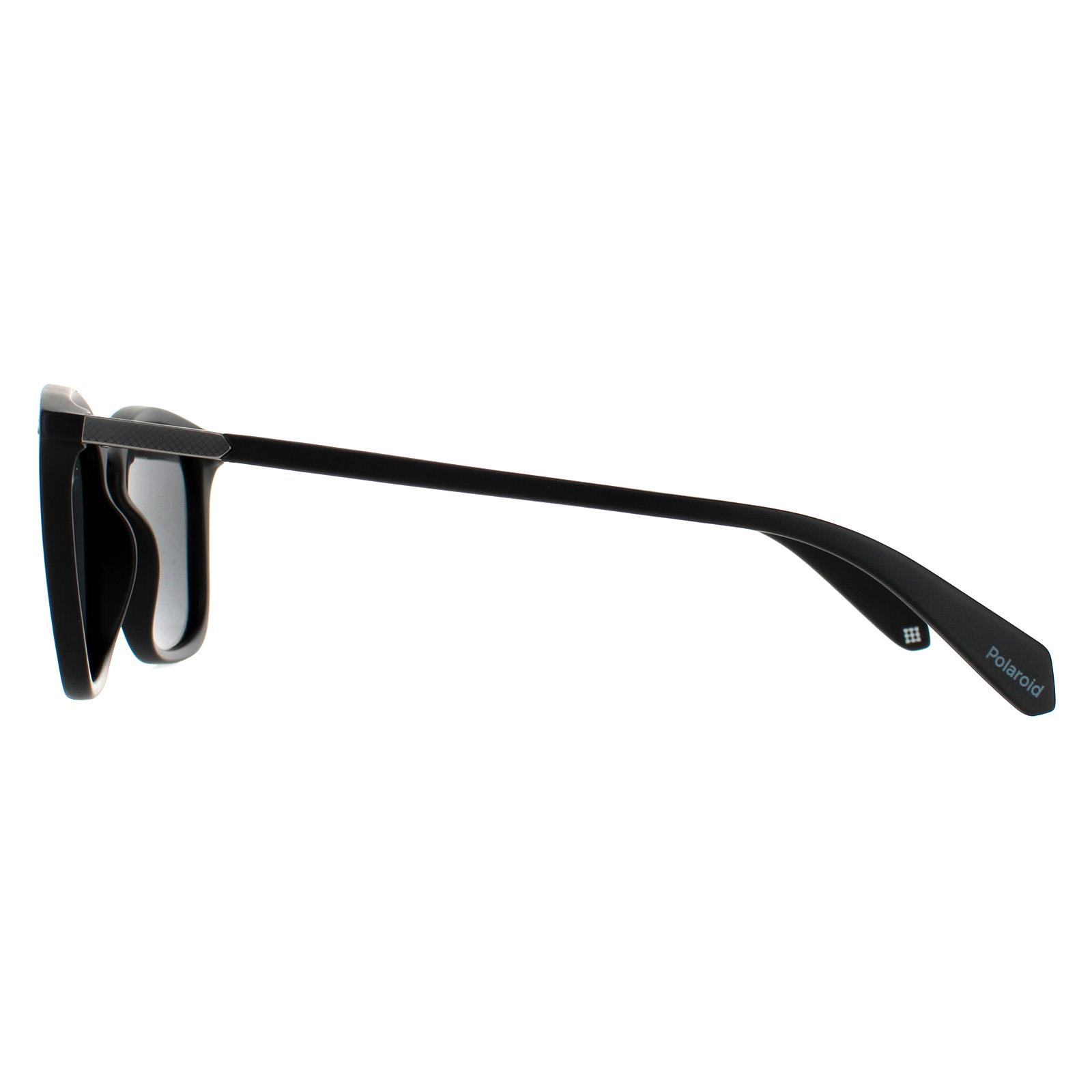 Black Polaroid Black Square Matte Black Grey Polarized 90041091, Image 3 of 4