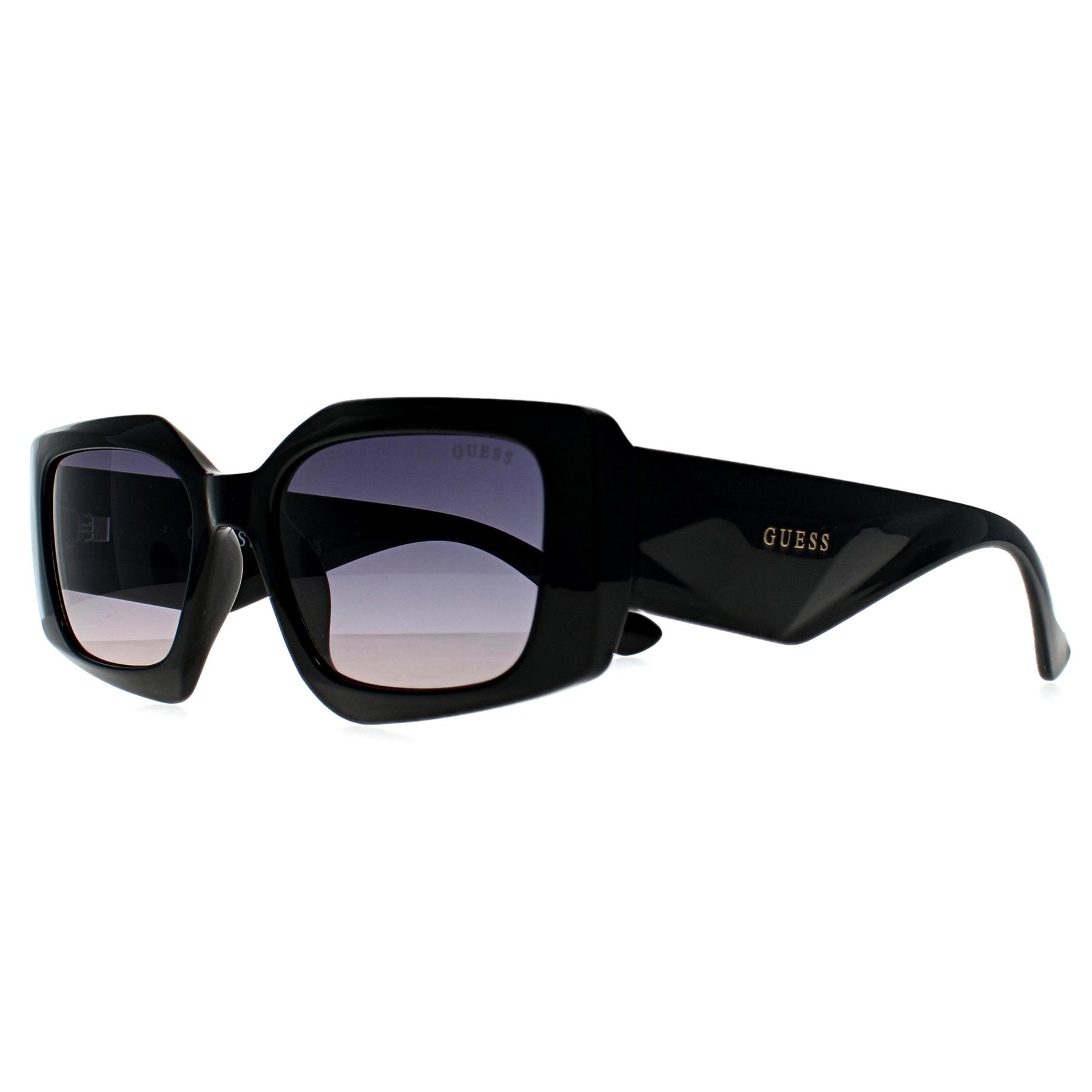 Black Guess Black Square Shiny Black Purple Gradient GF6200, Image 2 of 3