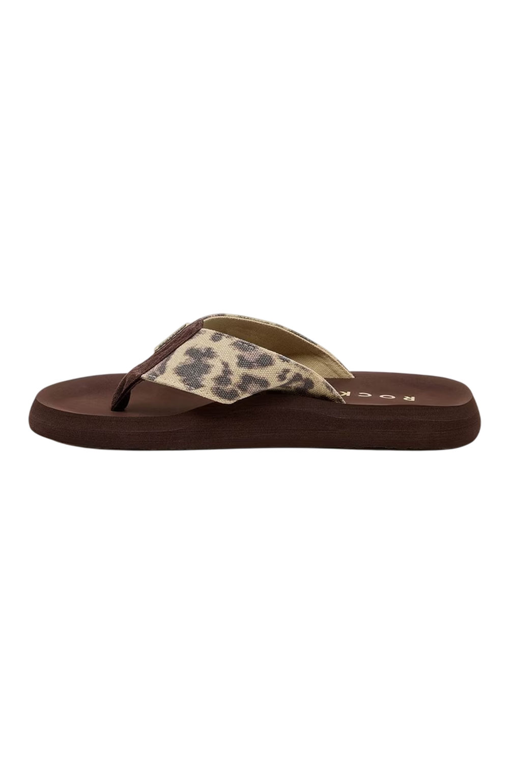 Tan Adios Leopard Print Flip Flops, Image 2 of 5