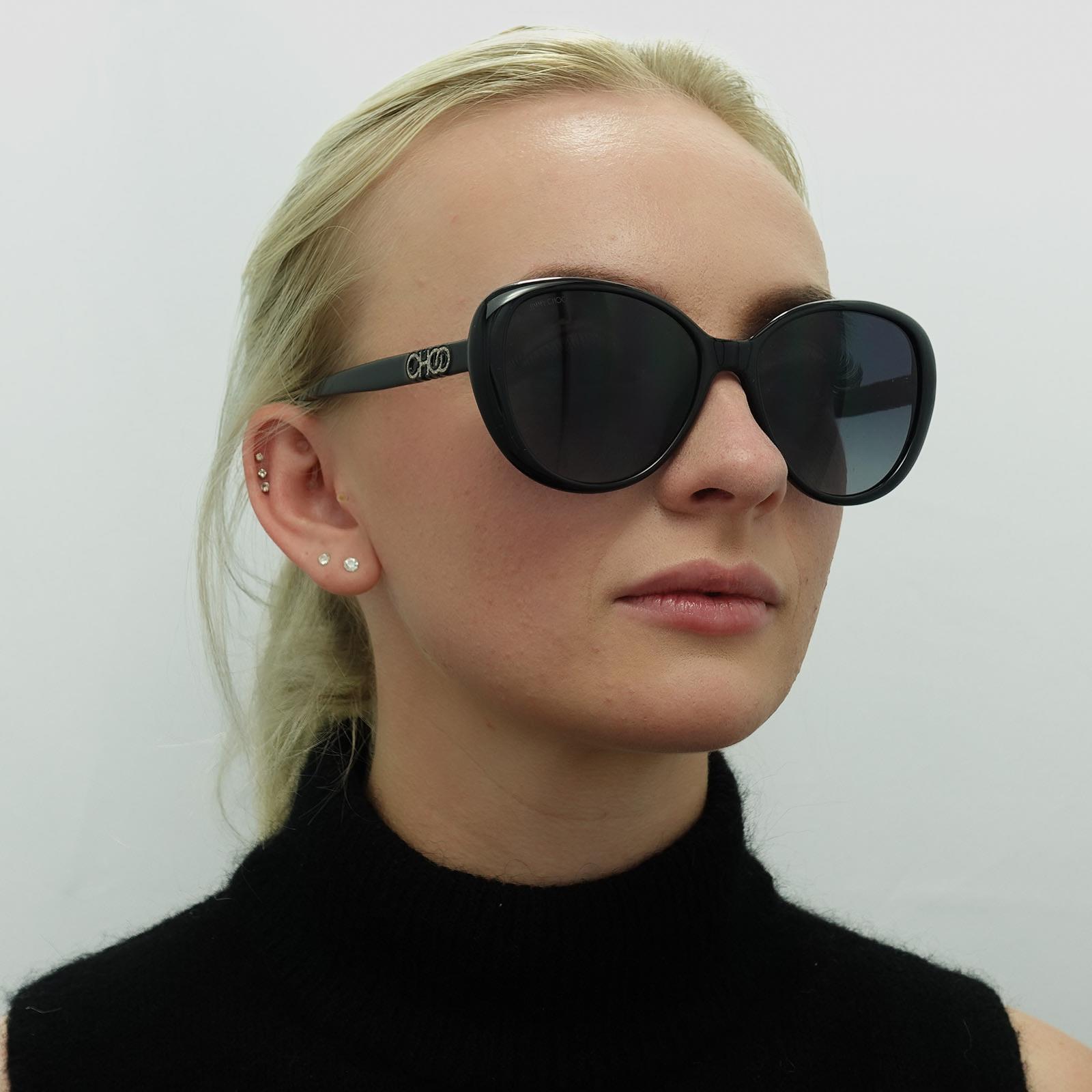 Black Fashion Black Dark Grey Gradient Sunglasses, Image 5 of 6