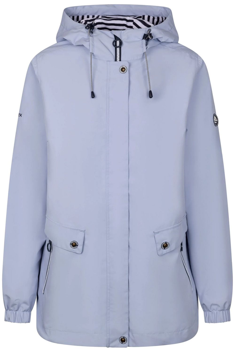Light Blue Flourish Waterproof Jacket, Image 3 of 4