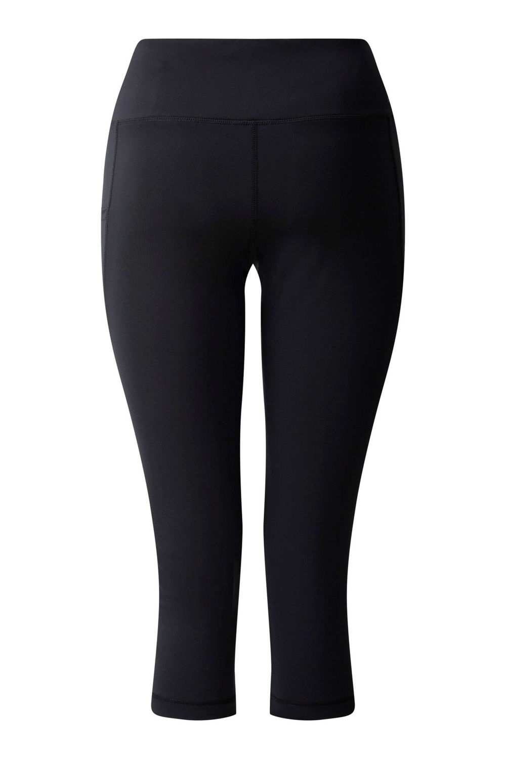 Black Influential II Plain 3/4 Leggings, Image 2 of 5