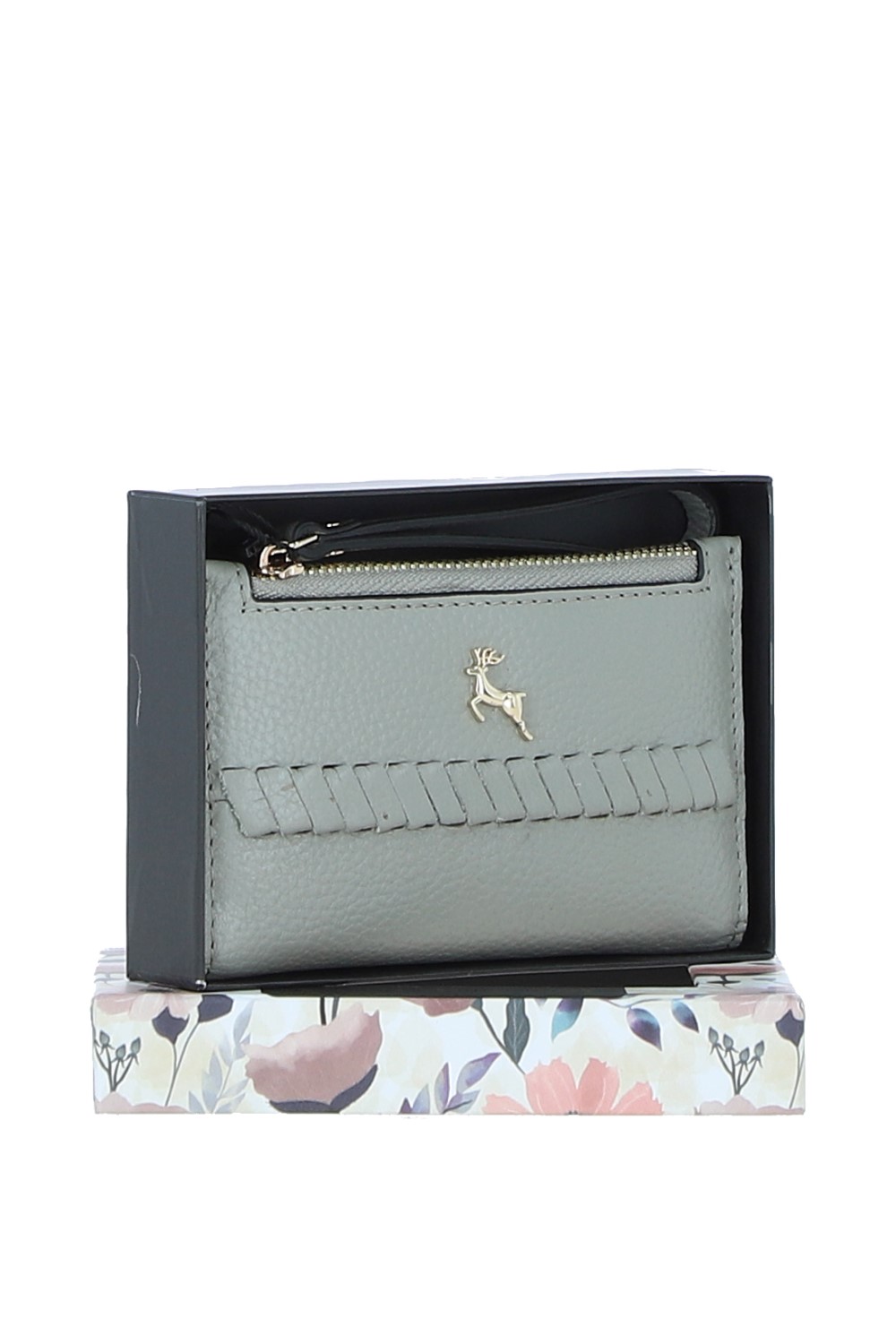 Olive 'Vivienna' Real Leather Purse, Image 2 of 4