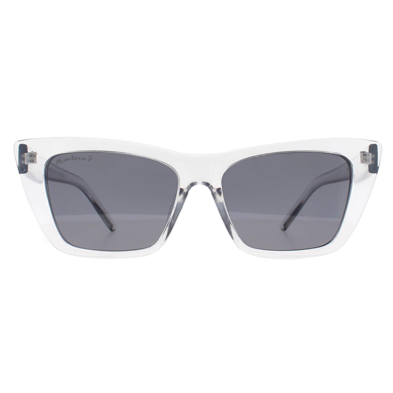 Grey Cat Eye Shiny Grey Smoke Polarized MP64, Image 1 of 4