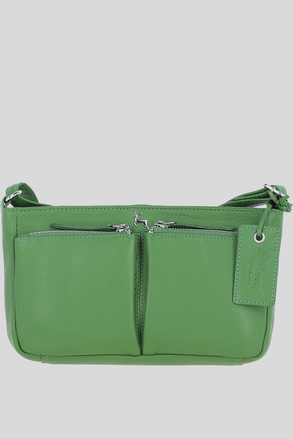 Green 'Iverness' Real Leather Crossbody Bag, Image 1 of 5