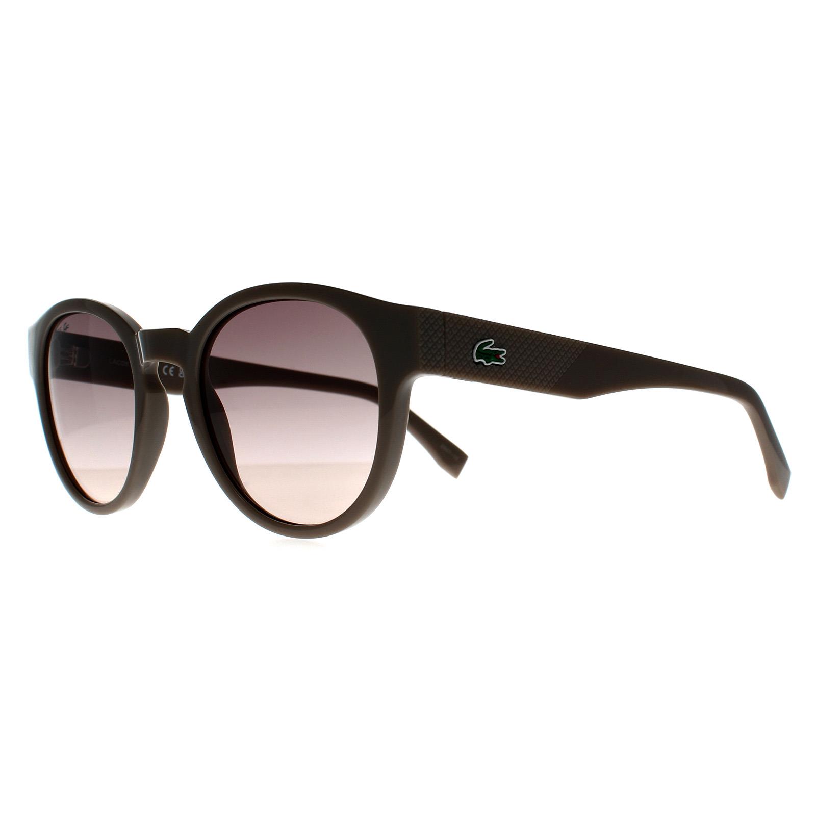 Taupe Lacoste Taupe Round Transparent Light Grey Taupe Nude Gradient L6000S, Image 2 of 3