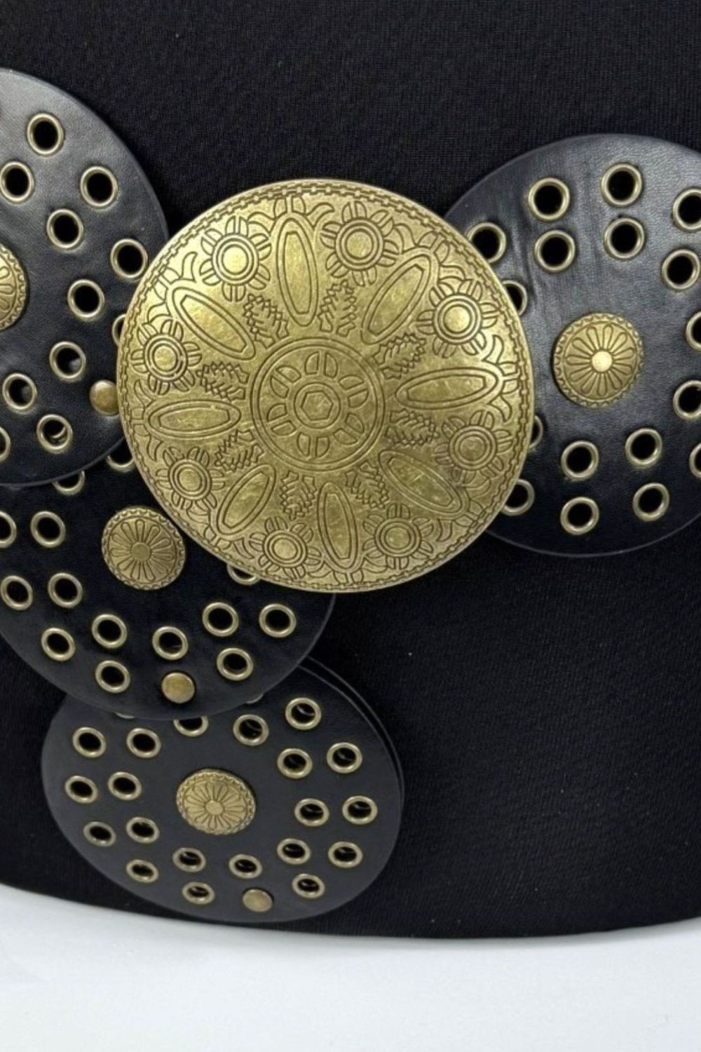 Black Large Disc Belt, Image 2 of 2