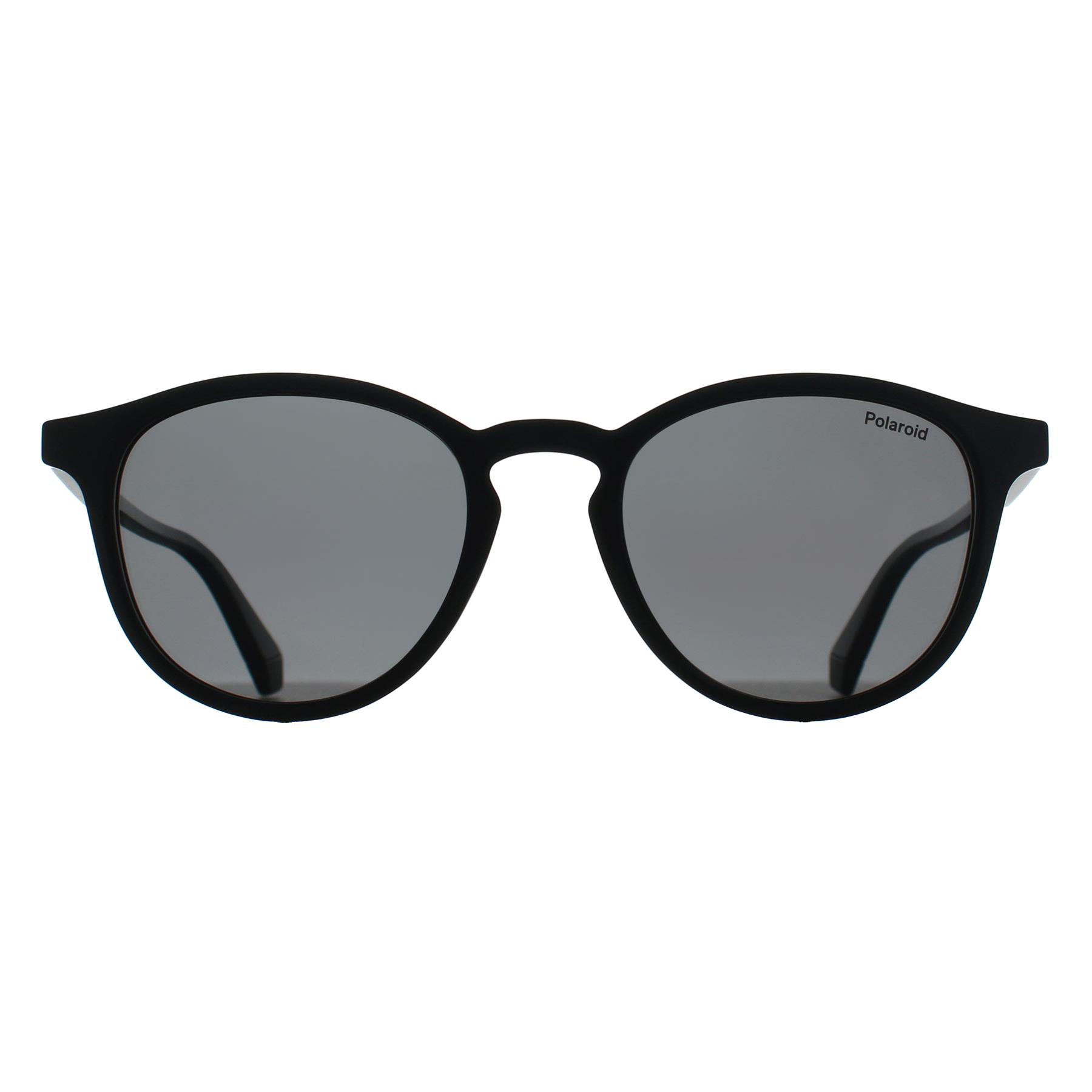 Black Polaroid Black Round Black Grey Polarized PLD 4191/S, Image 1 of 3