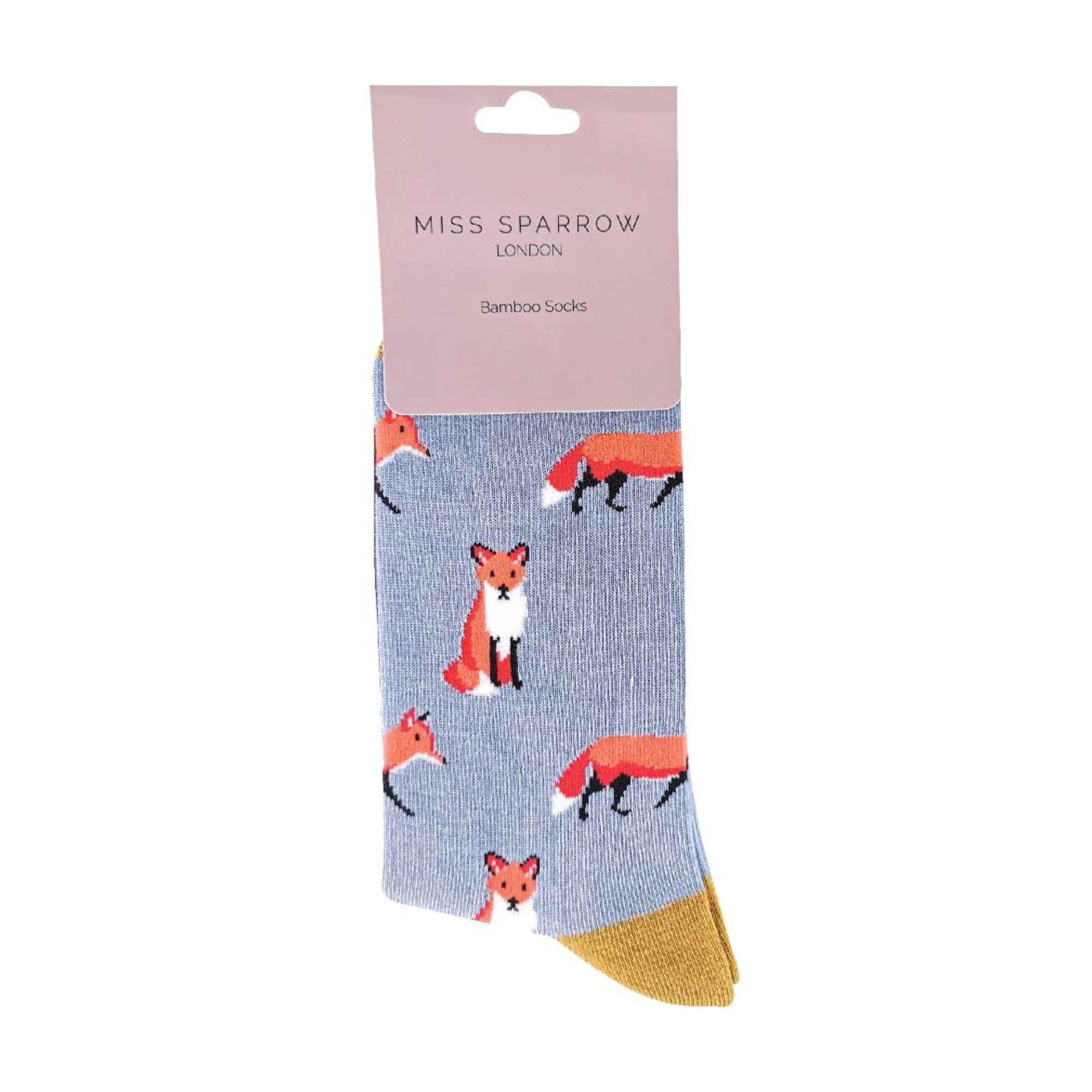 Blue 1 Pack Novelty Animal Patterned Bamboo Socks, Image 4 of 4