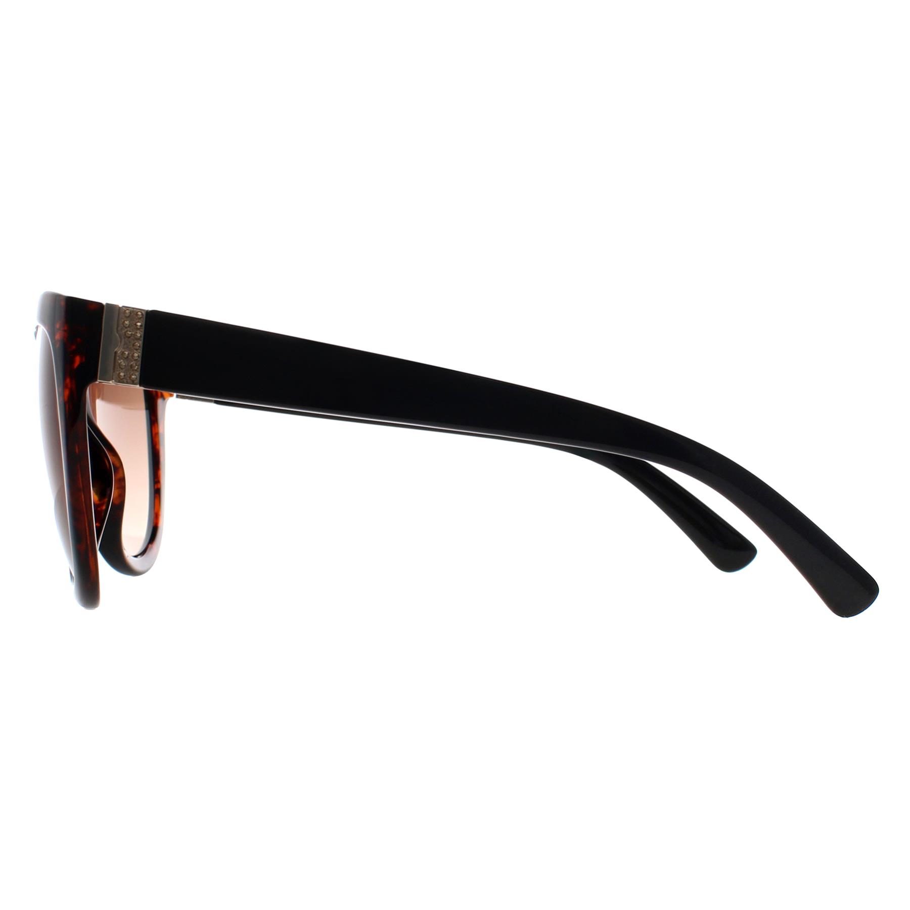 Cat Eye Transparent Red Havana Brown Gradient N2806, Image 3 of 3