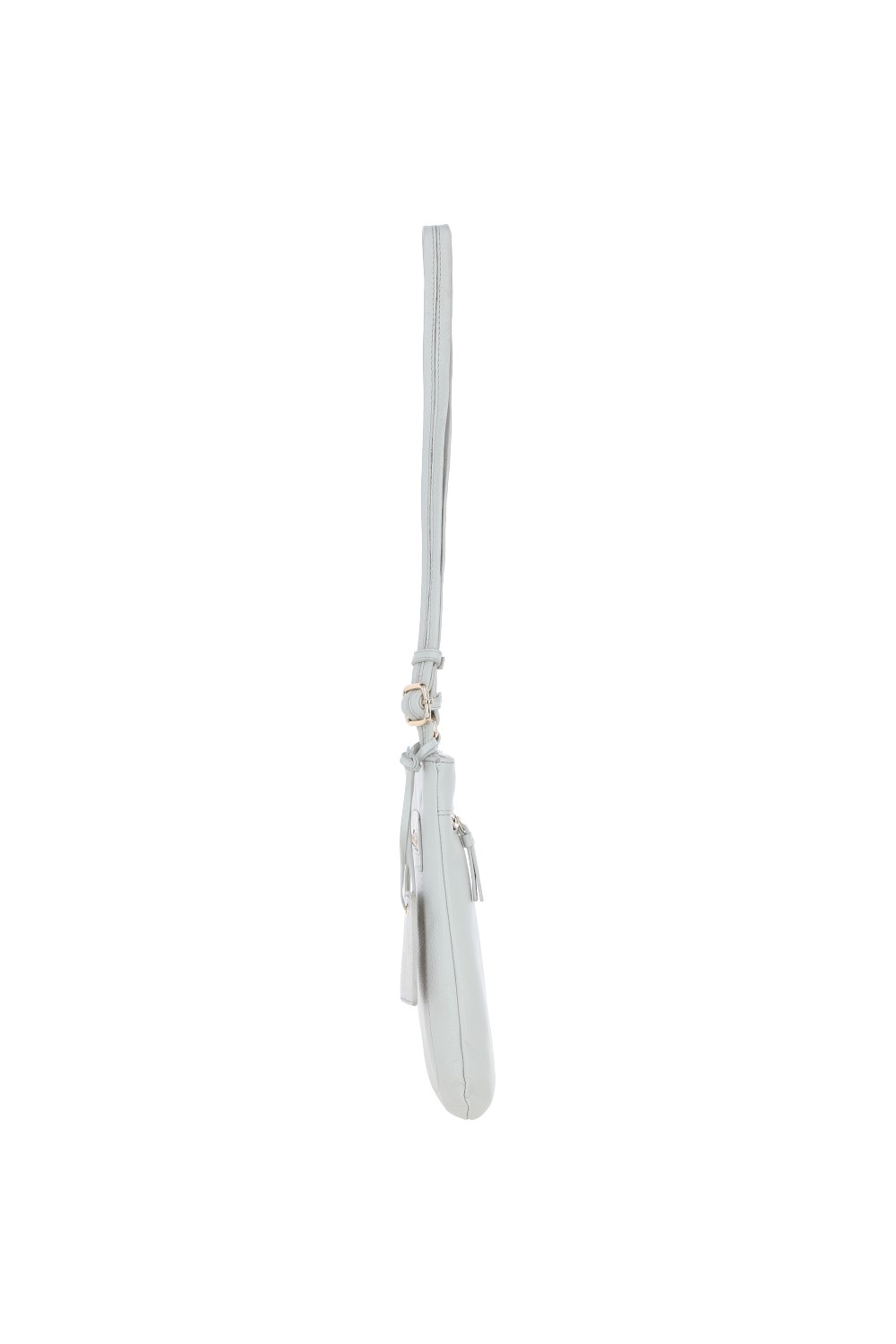 Light Grey Ashwood Leather Light Grey 'Cienna' Real Leather Crossbody Bag, Image 3 of 5