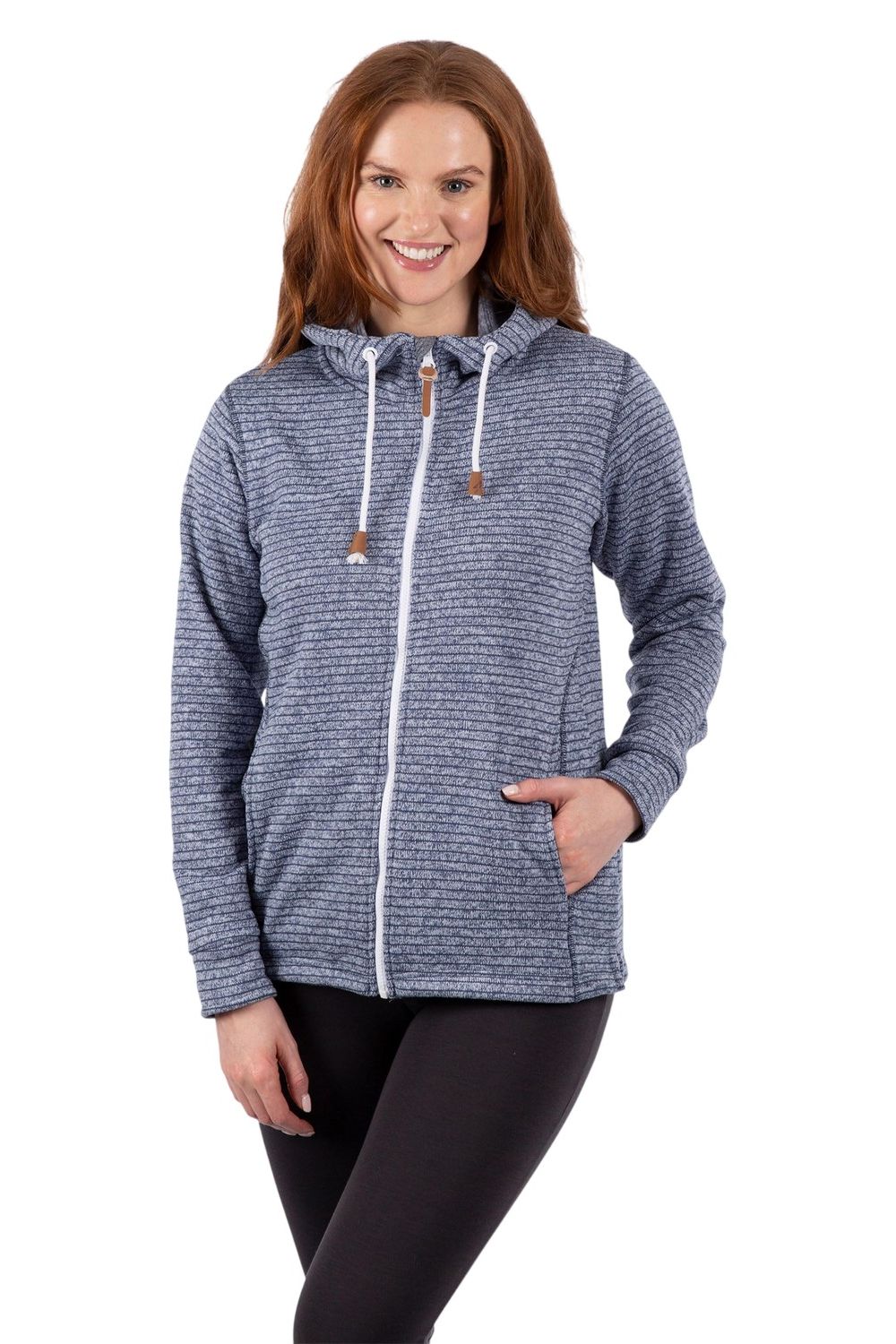 Navy Kari Full Zip Hoodie, Image 4 of 4